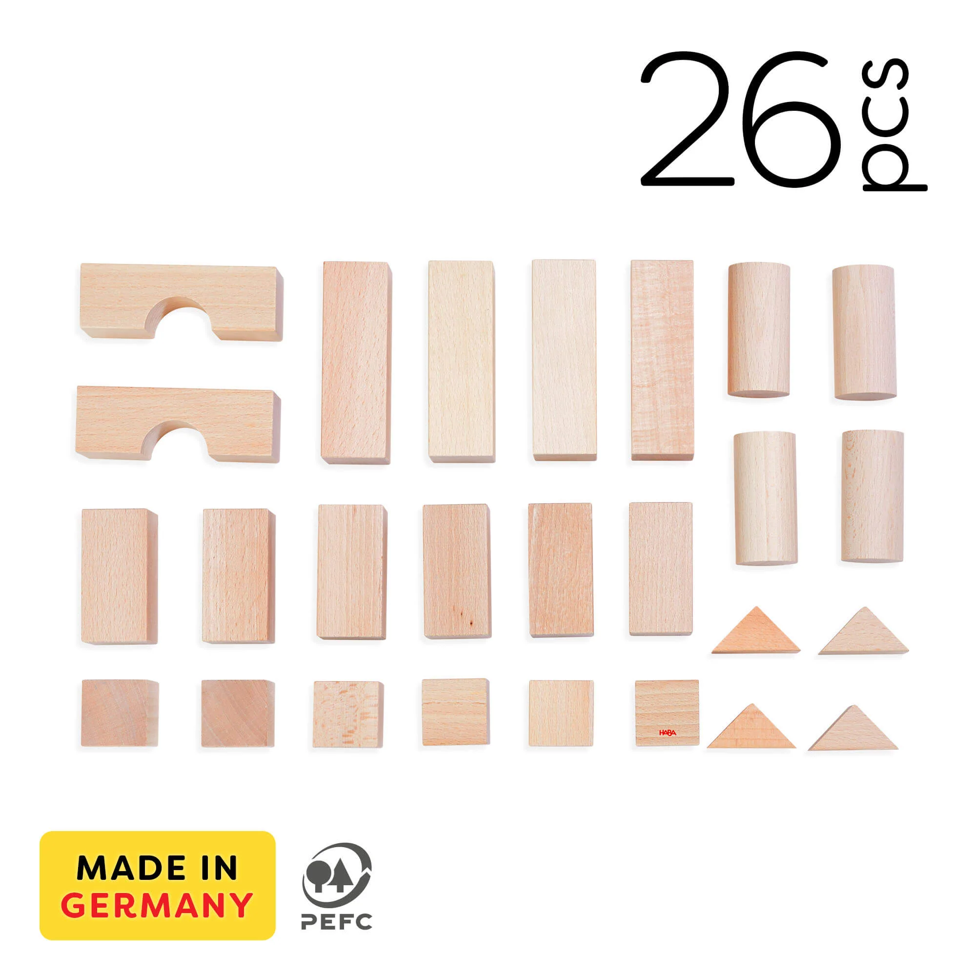 HABA Basic Building Blocks 26 Piece Starter Set - Image 2