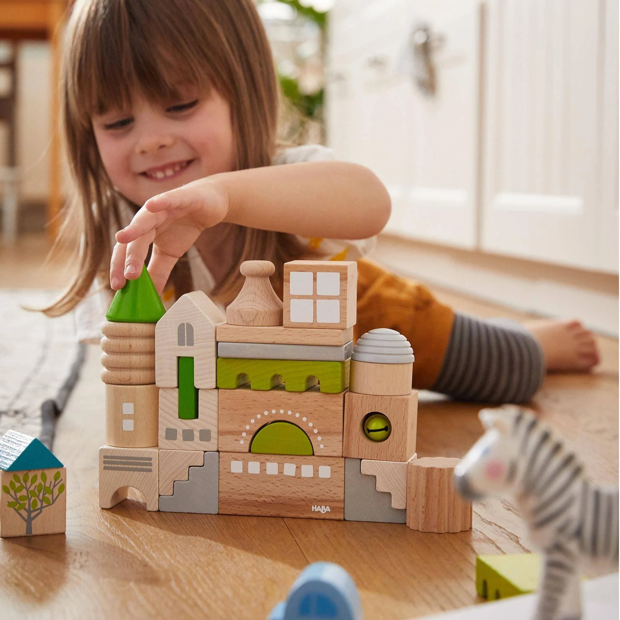 HABA Coburg 28 Piece Wooden Building Blocks - Image 6