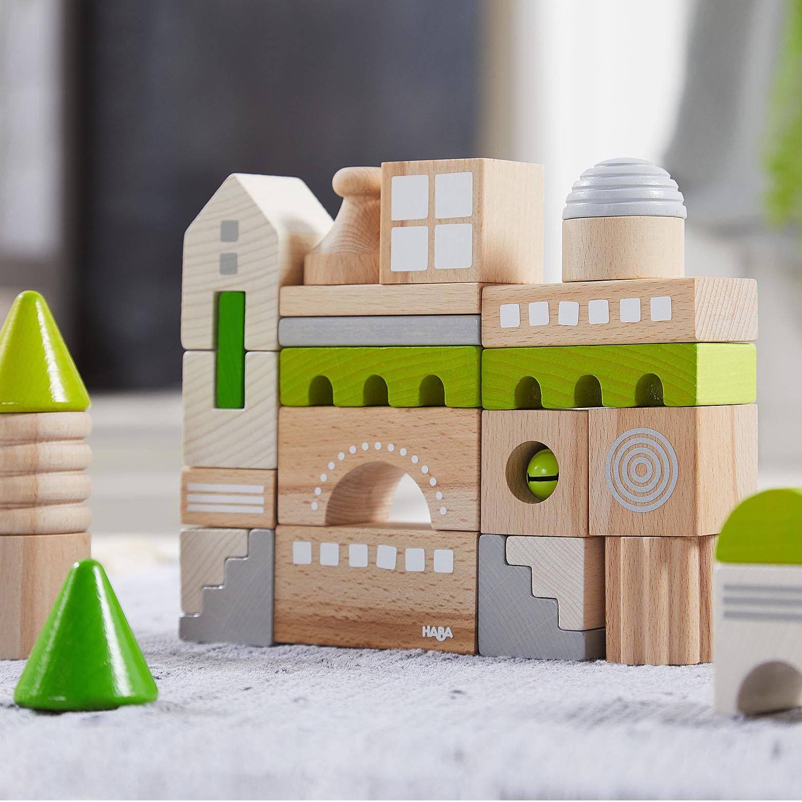 HABA Coburg 28 Piece Wooden Building Blocks - Image 7