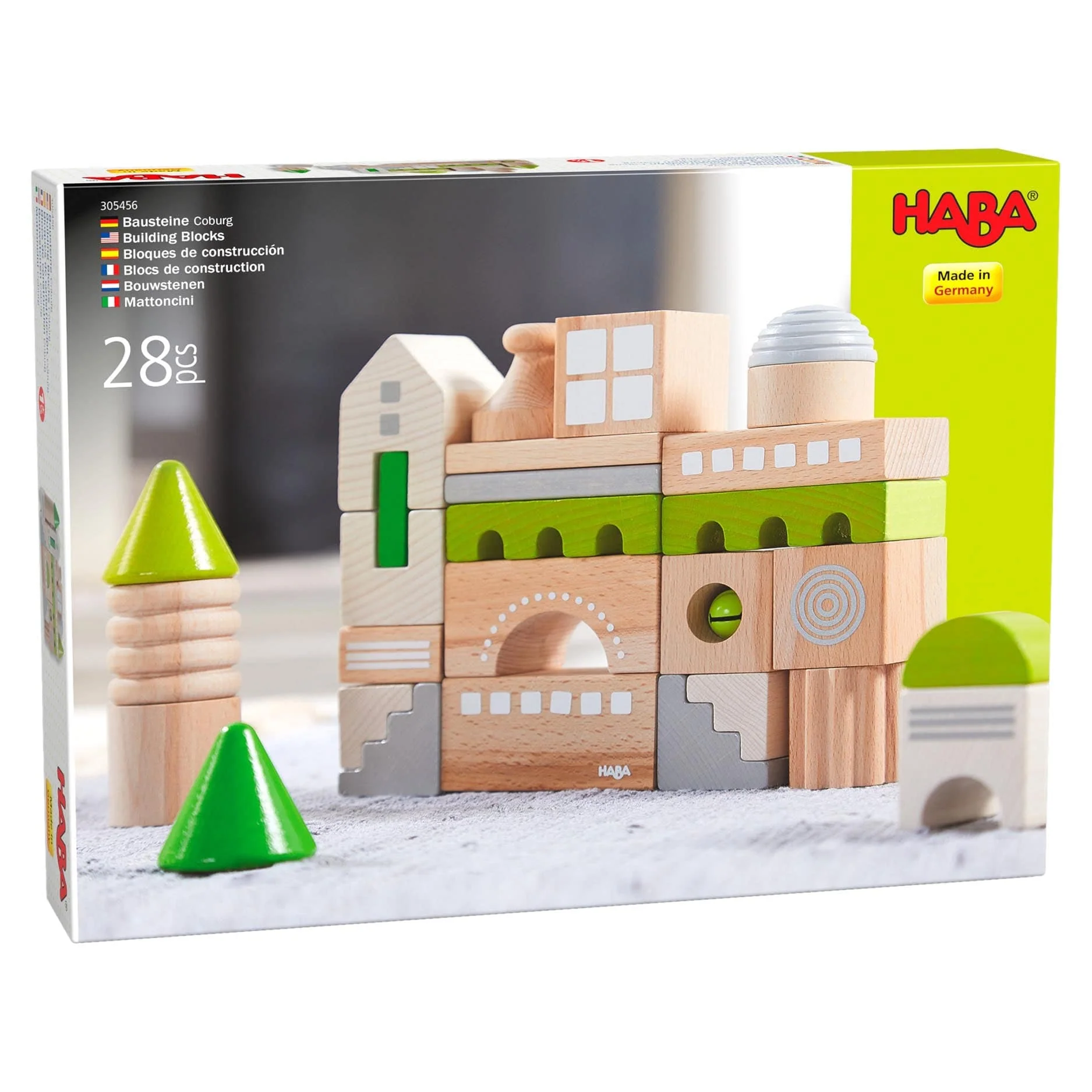 HABA Coburg 28 Piece Wooden Building Blocks - Image 9