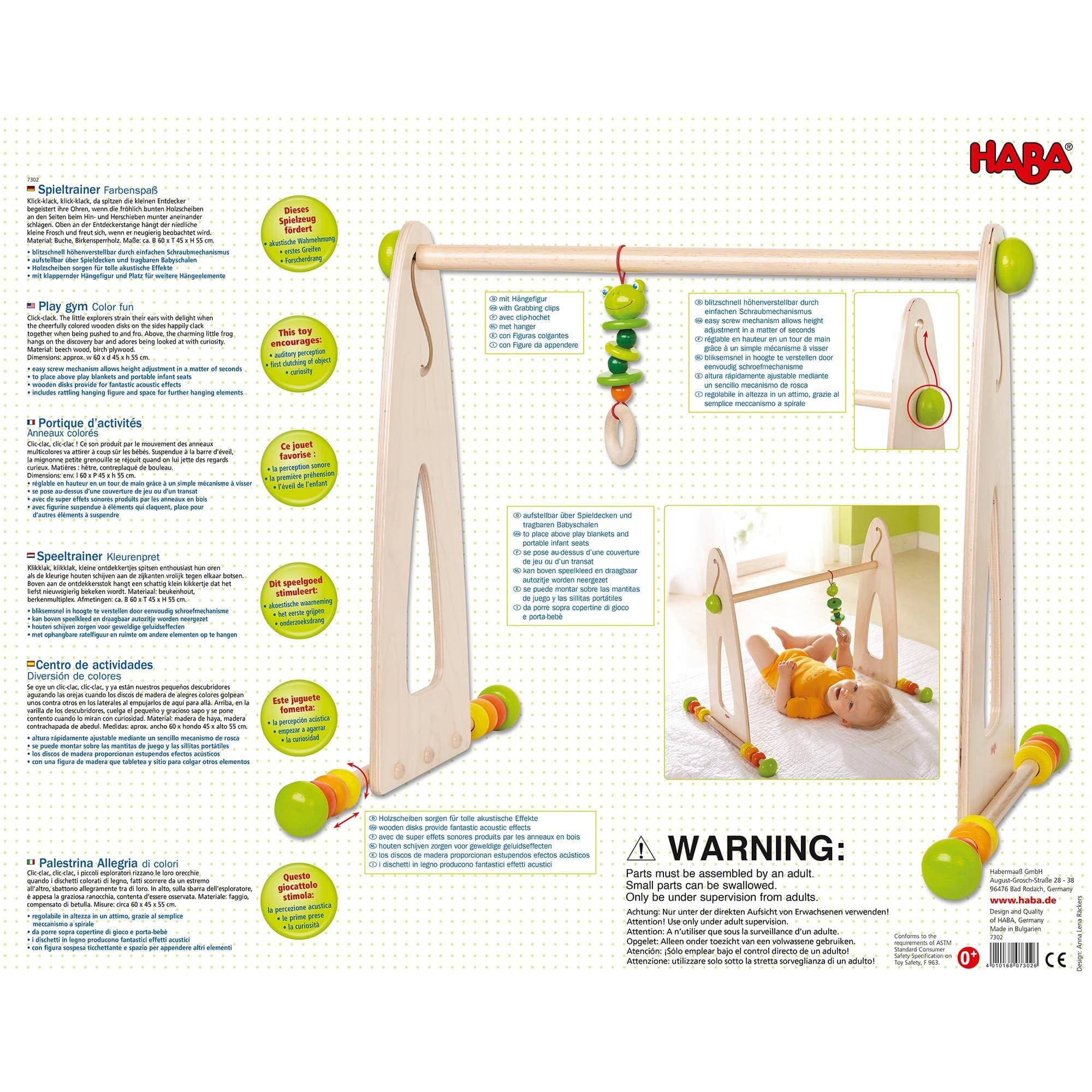 HABA Color Fun Play Gym Activity Center - Image 13