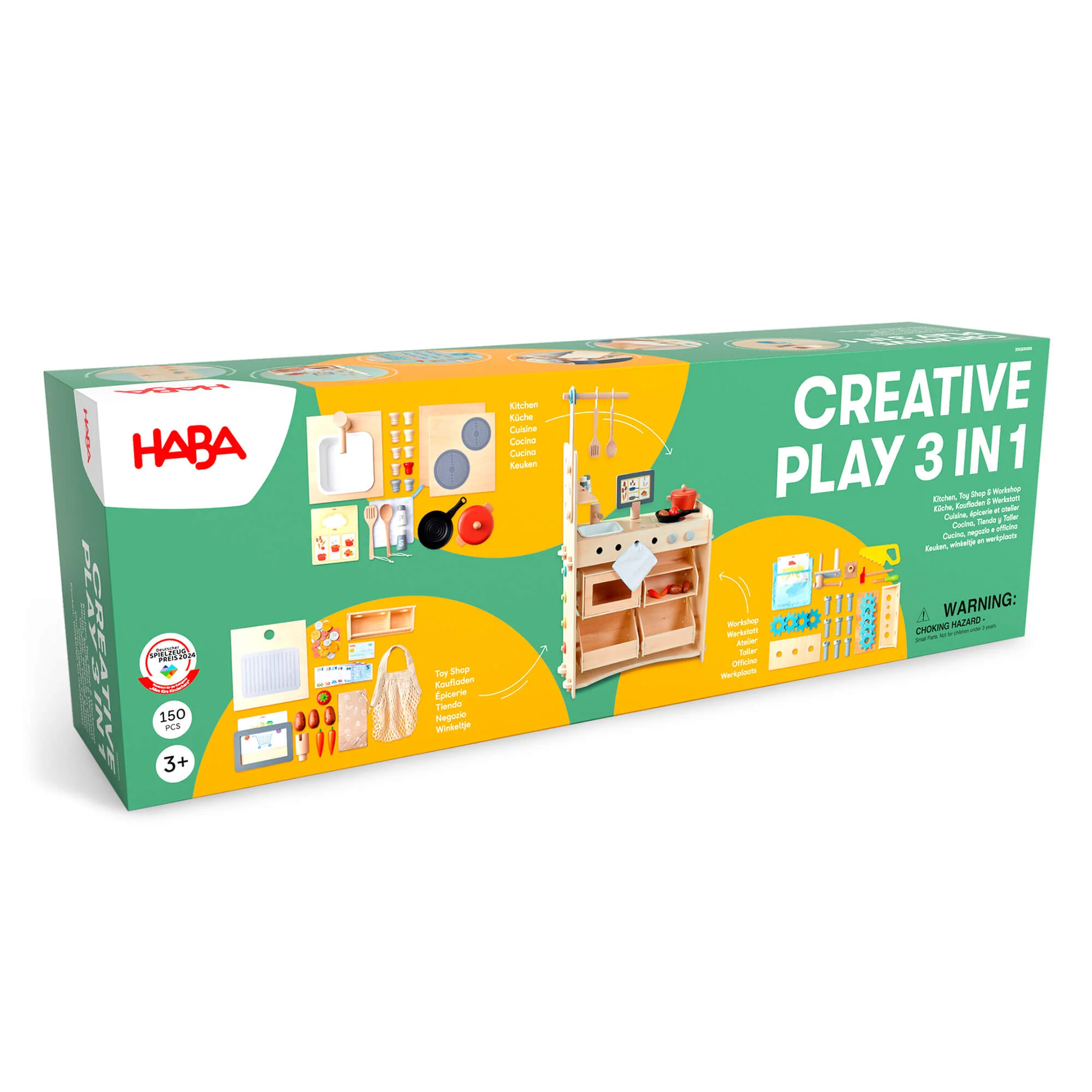 HABA Creative Play 3 in 1 – Play Kitchen, Store & Workshop - Image 14