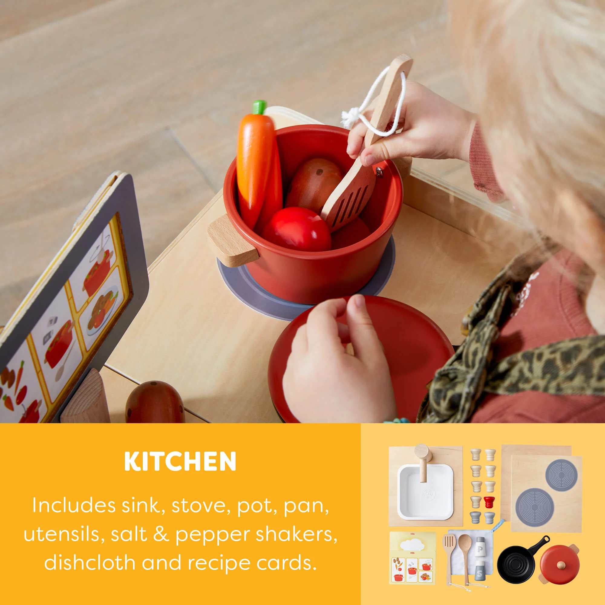 HABA Creative Play 3 in 1 – Play Kitchen, Store & Workshop - Image 3