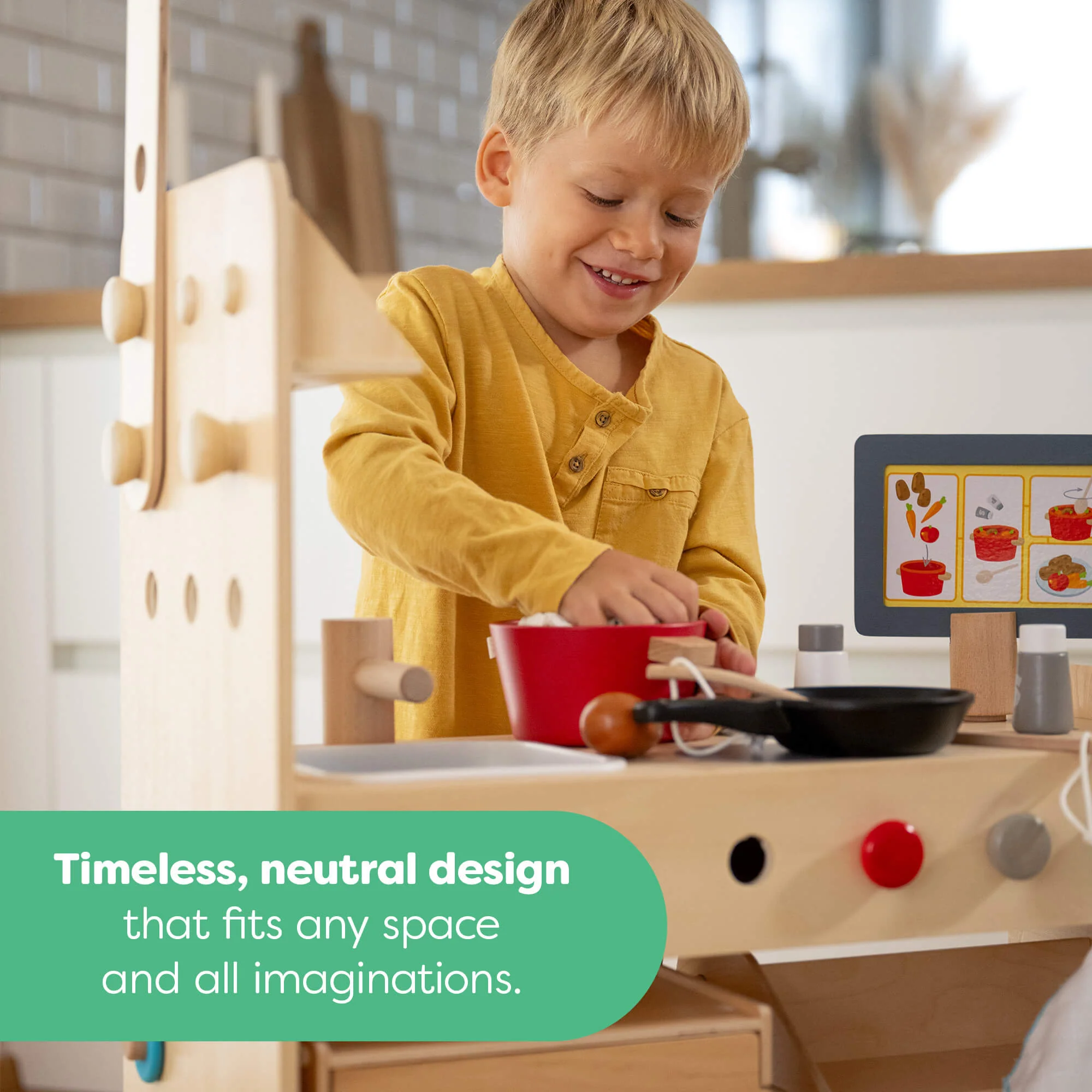 HABA Creative Play 3 in 1 – Play Kitchen, Store & Workshop - Image 7