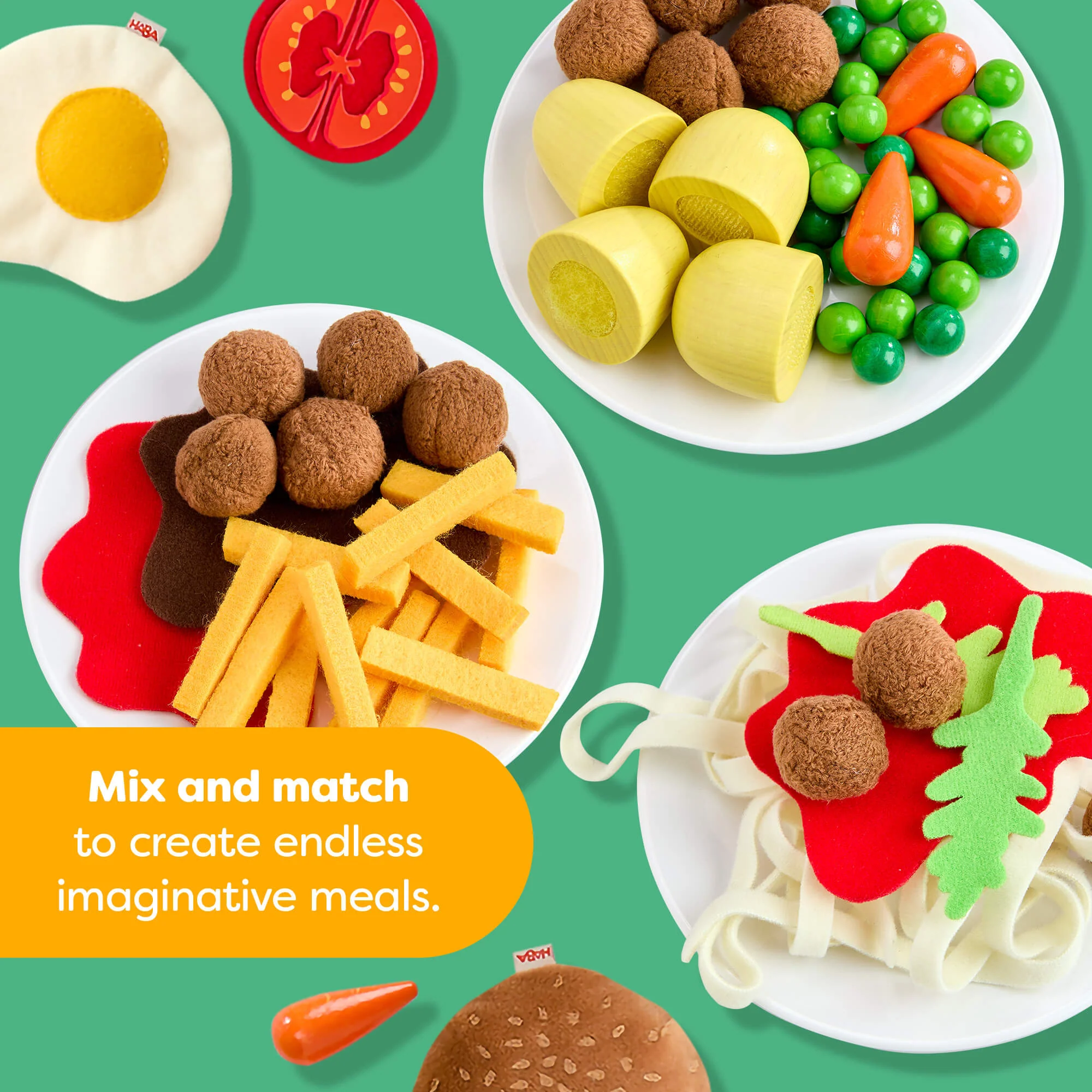 HABA Creative Play Fresh Box - Play Food Meal Kit - Image 2