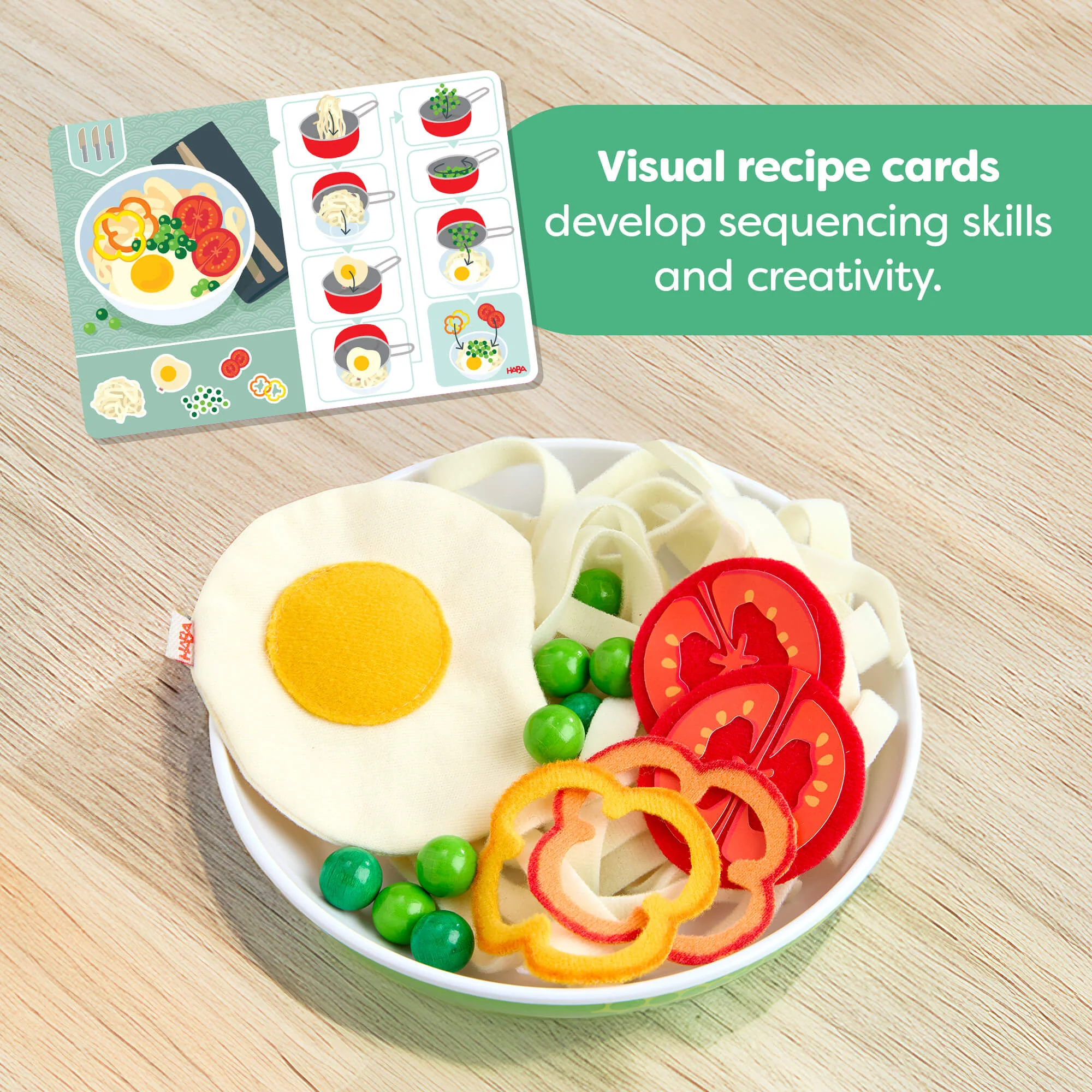 HABA Creative Play Fresh Box - Play Food Meal Kit - Image 4