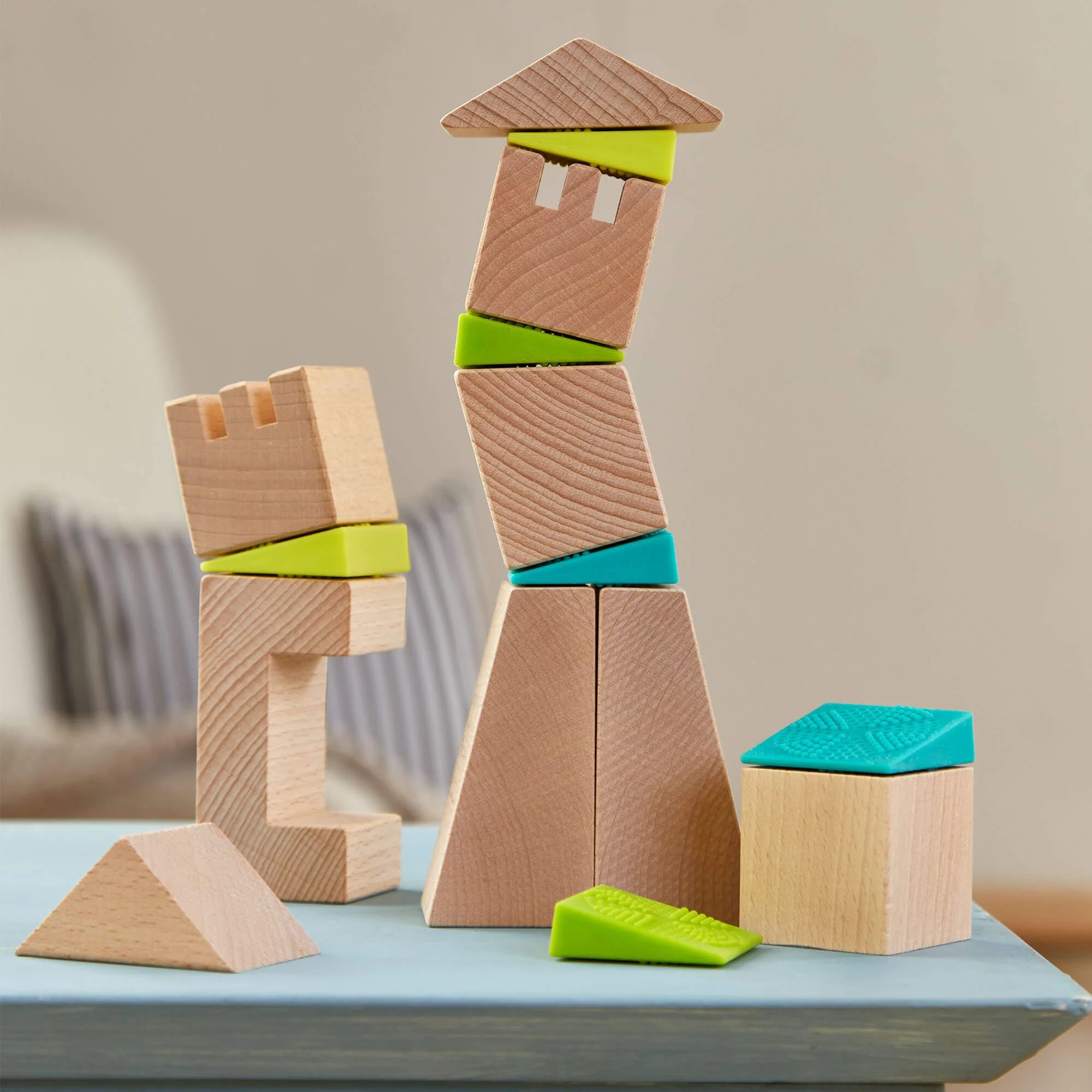 HABA Crooked Towers Wooden Blocks - Image 2