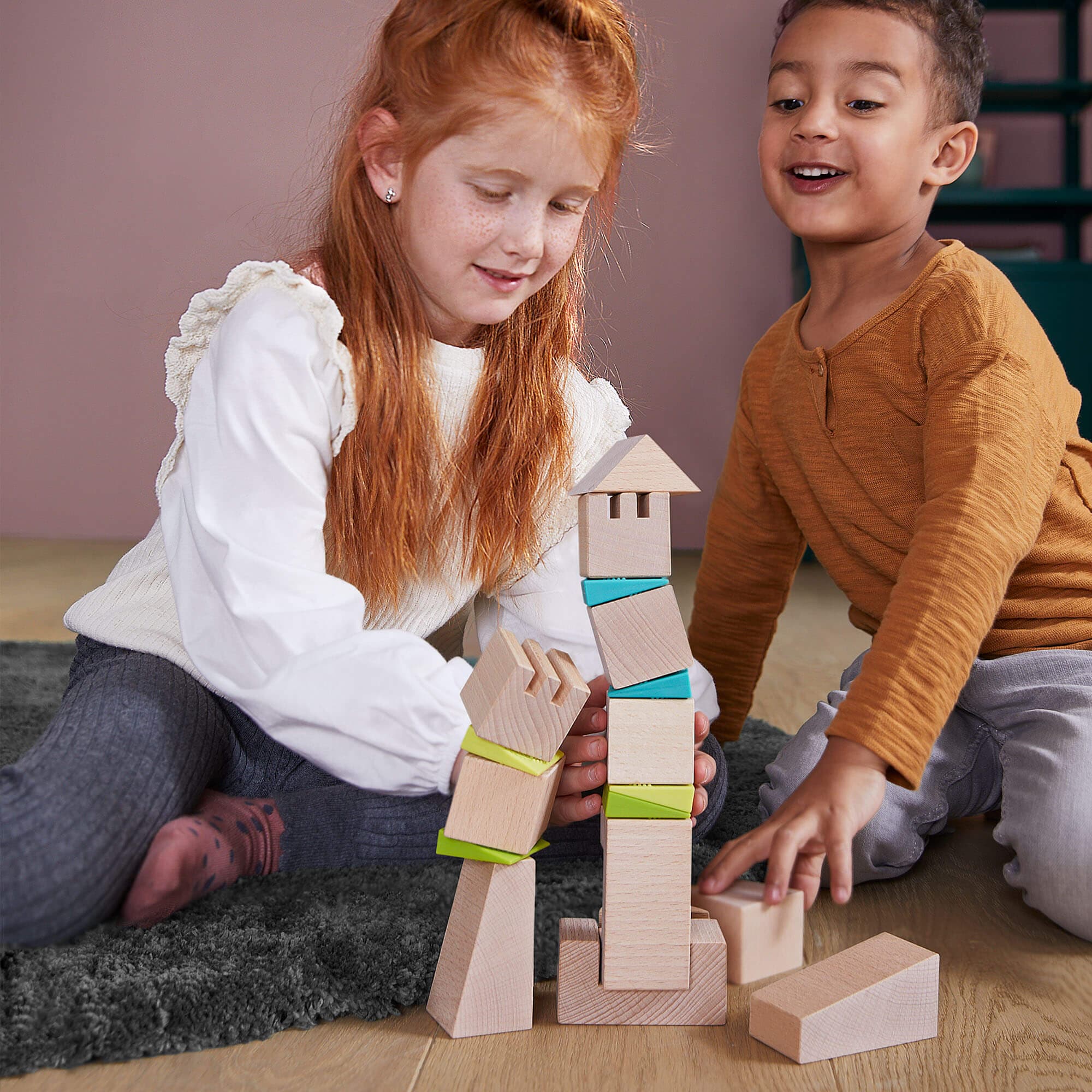 HABA Crooked Towers Wooden Blocks - Image 5