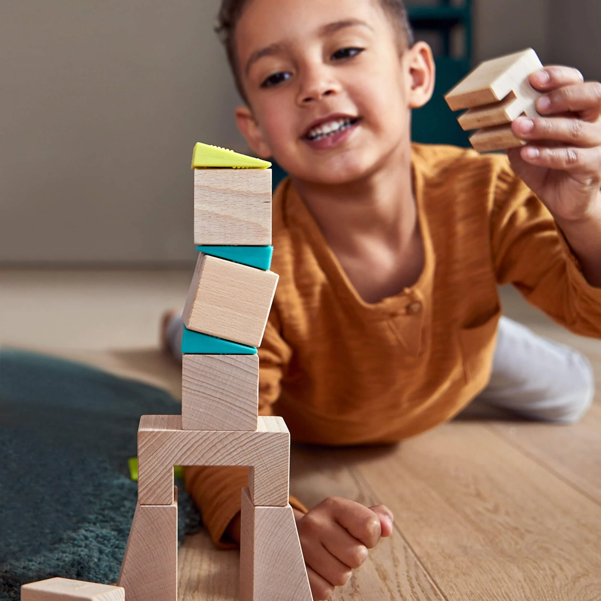 HABA Crooked Towers Wooden Blocks - Image 6