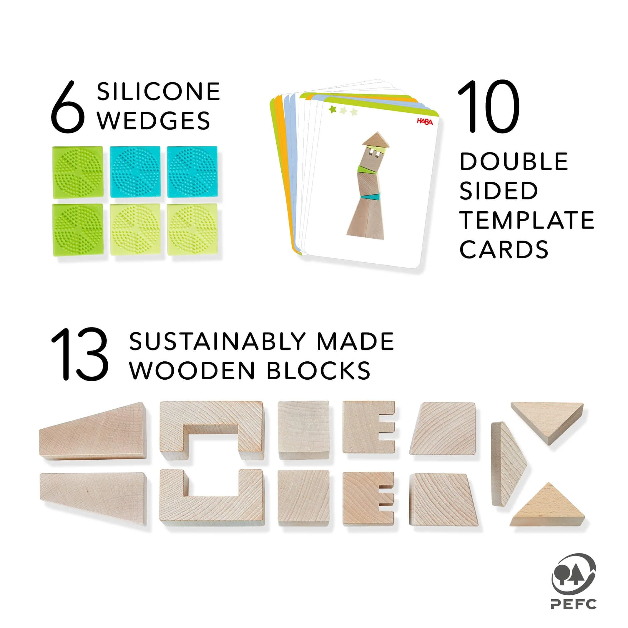 HABA Crooked Towers Wooden Blocks - Image 7