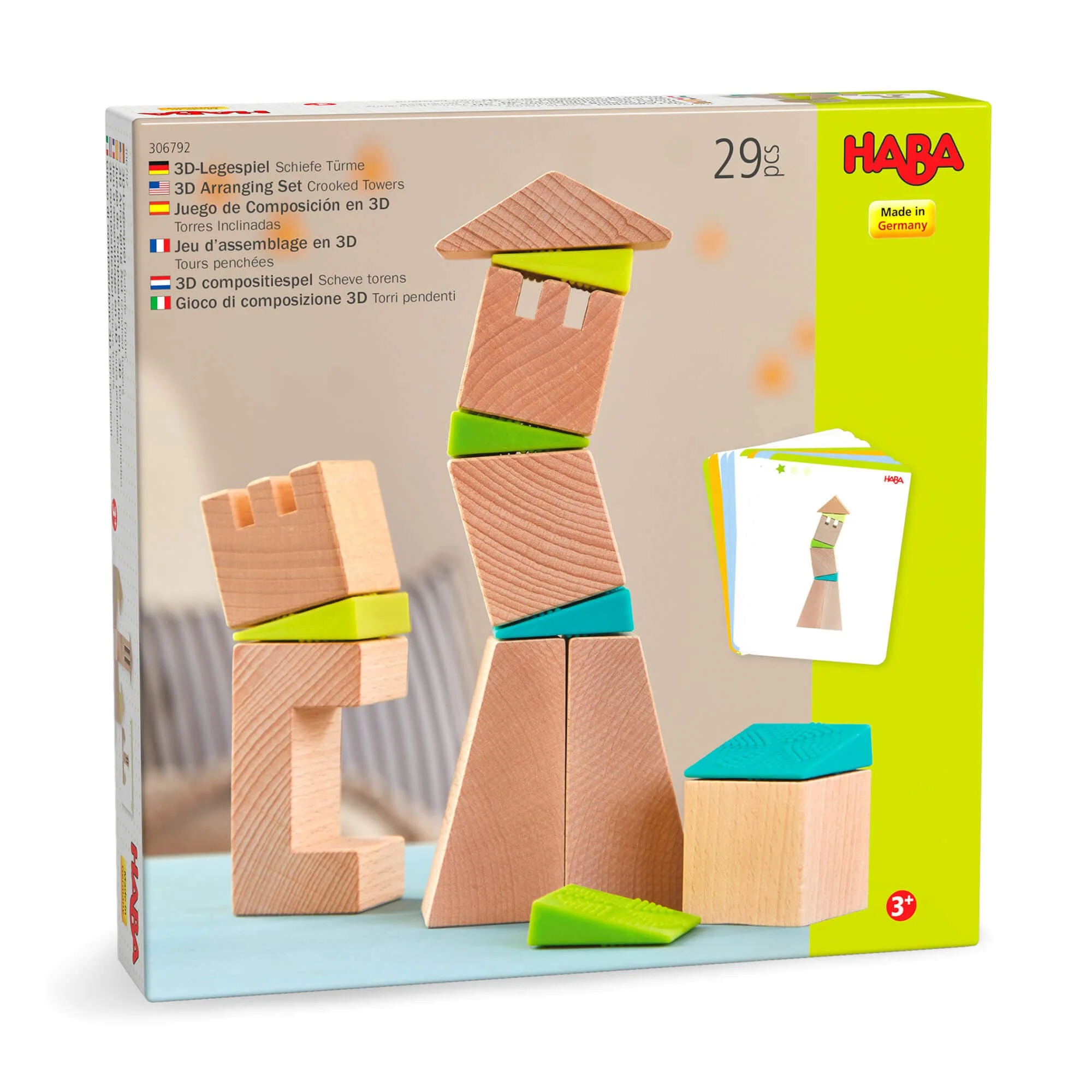 HABA Crooked Towers Wooden Blocks - Image 8
