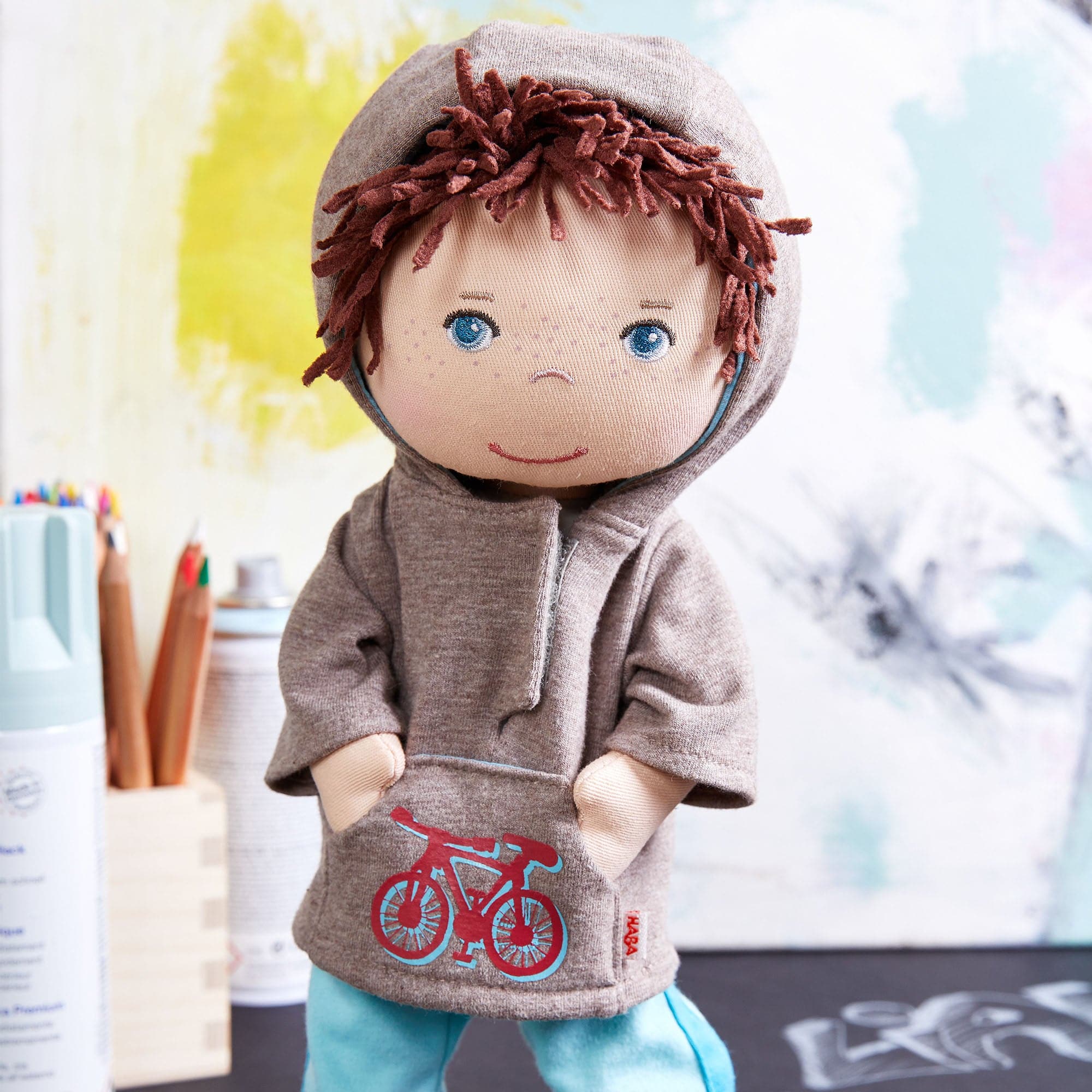 HABA Doll Lian with Hoodie - Image 2