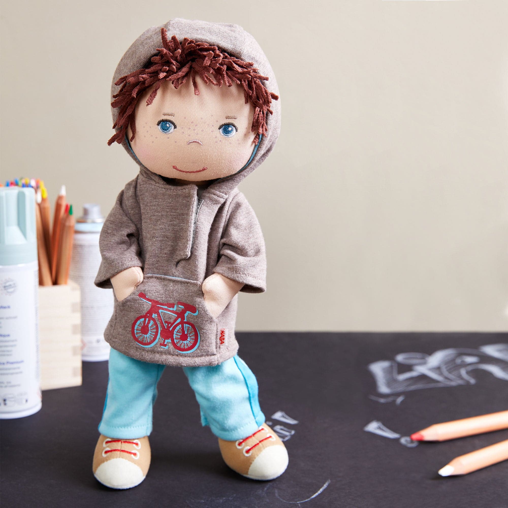 HABA Doll Lian with Hoodie - Image 7