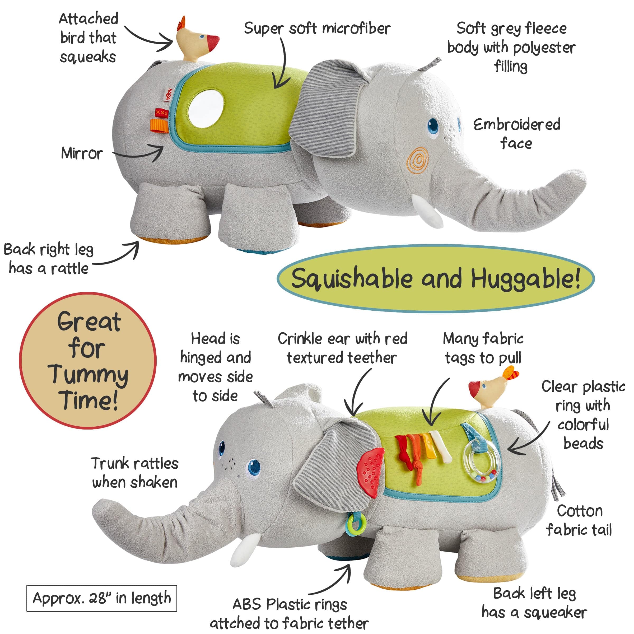 HABA Elephant Discovery Pillow - Image 10