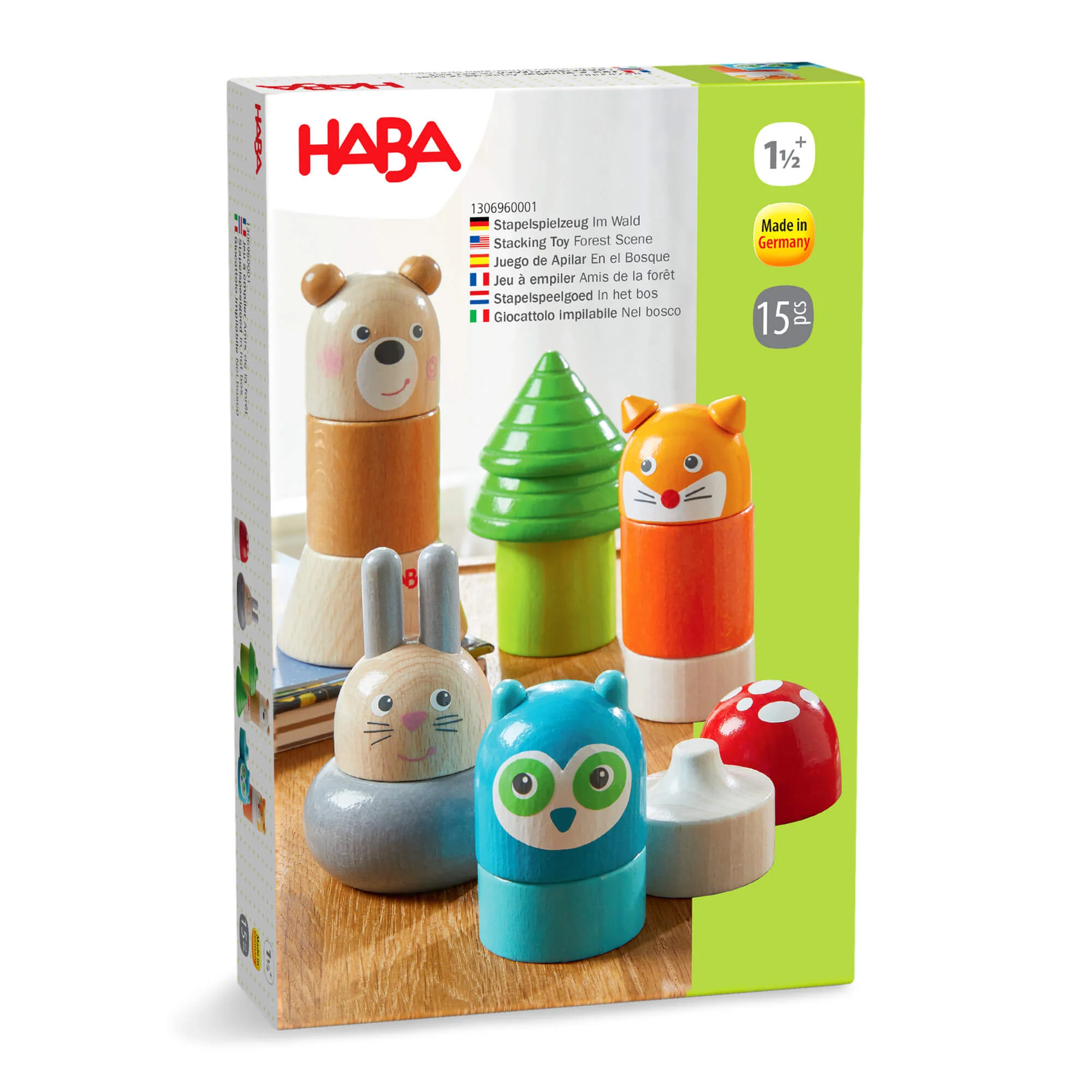 HABA Forest Animals Wooden Stacking Toy - Image 10