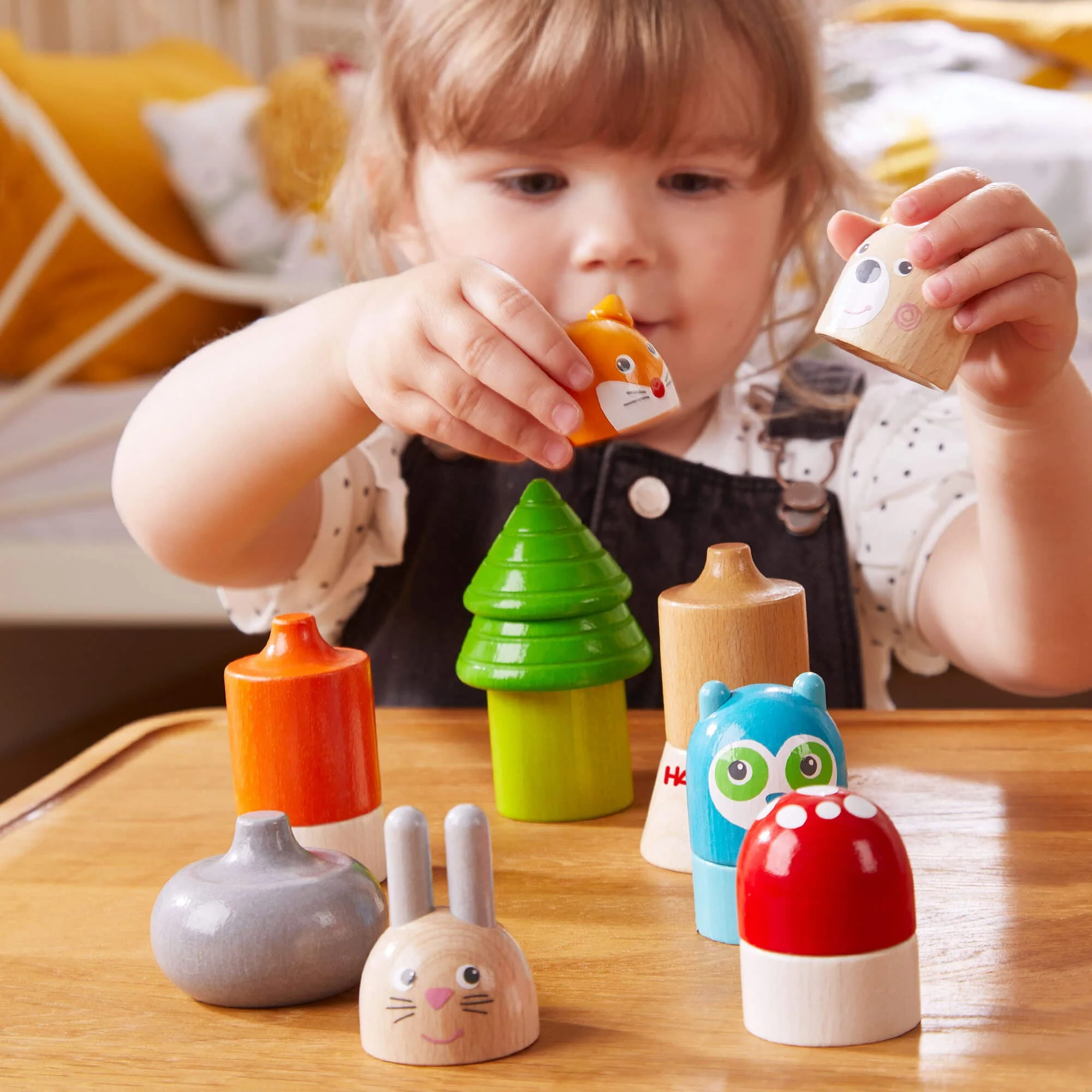 HABA Forest Animals Wooden Stacking Toy - Image 3
