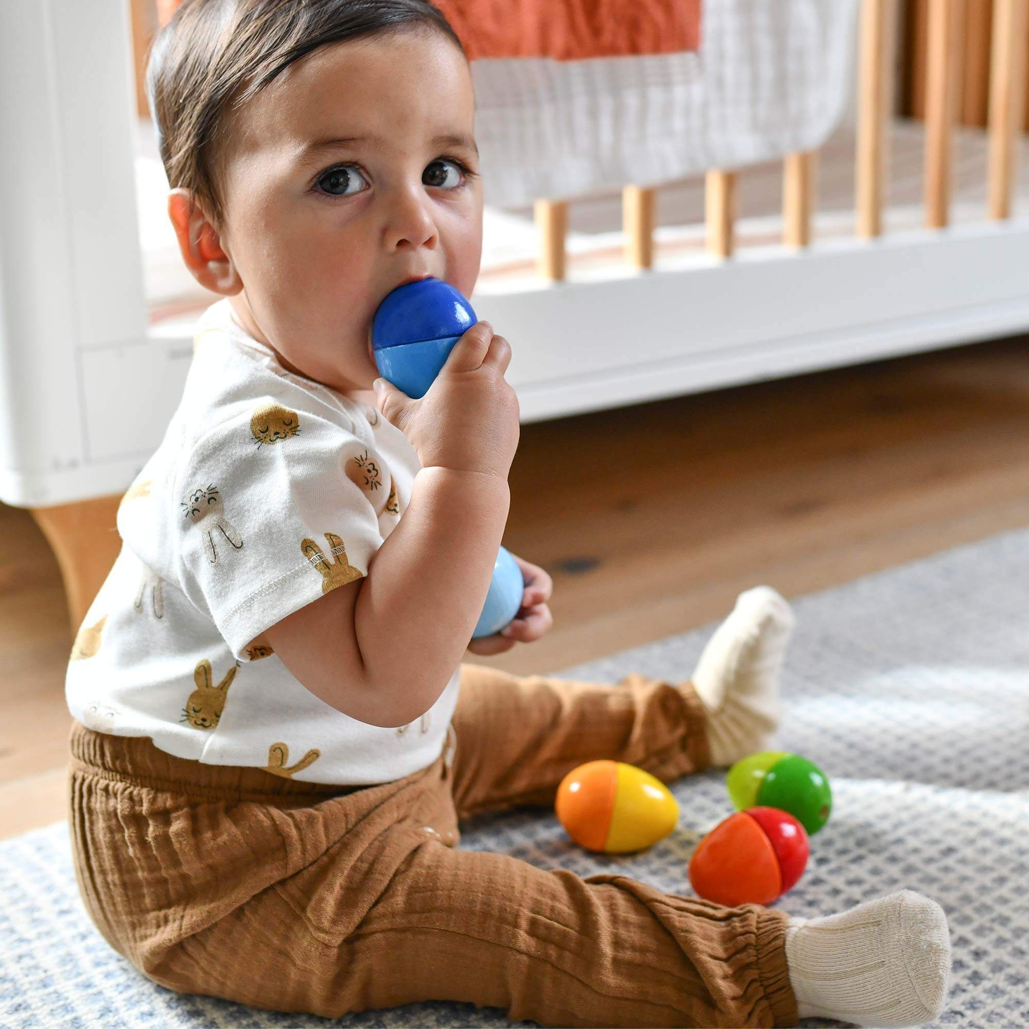HABA Fun with Sounds Wooden Eggs - Image 4