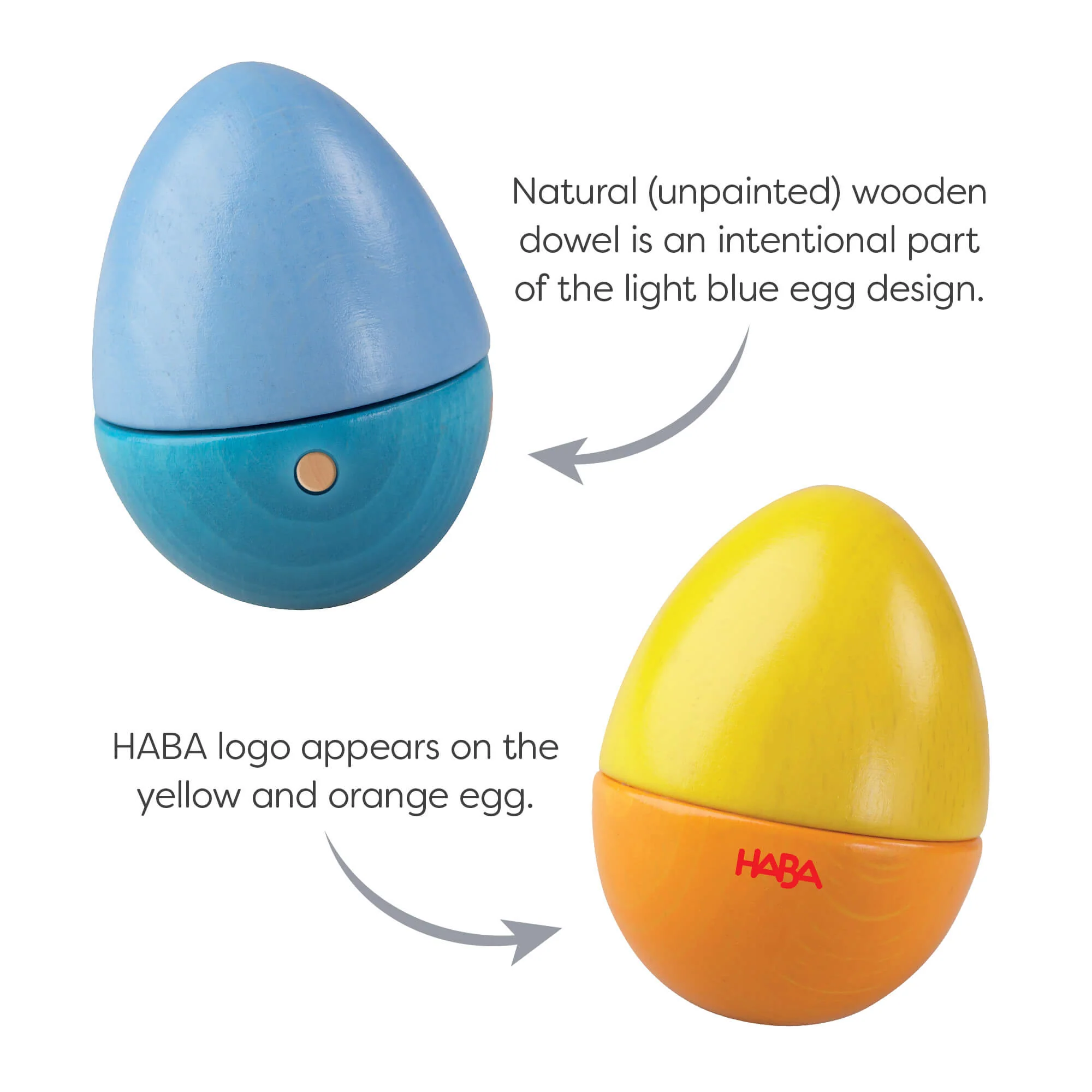 HABA Fun with Sounds Wooden Eggs - Image 8