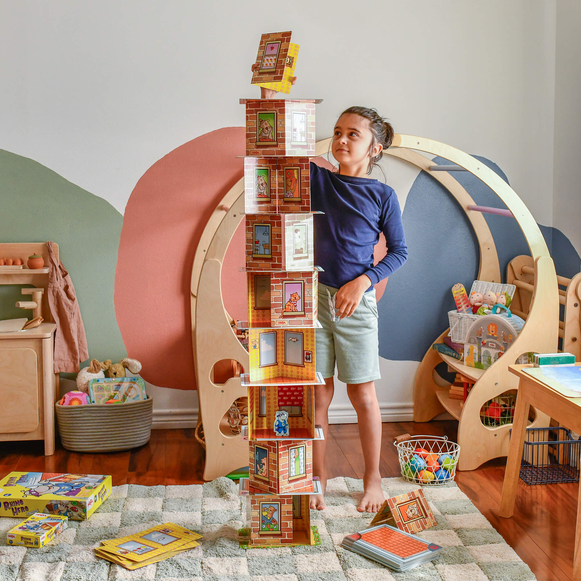 HABA Giant Rhino Hero XXL Stacking Cards Game - Image 2