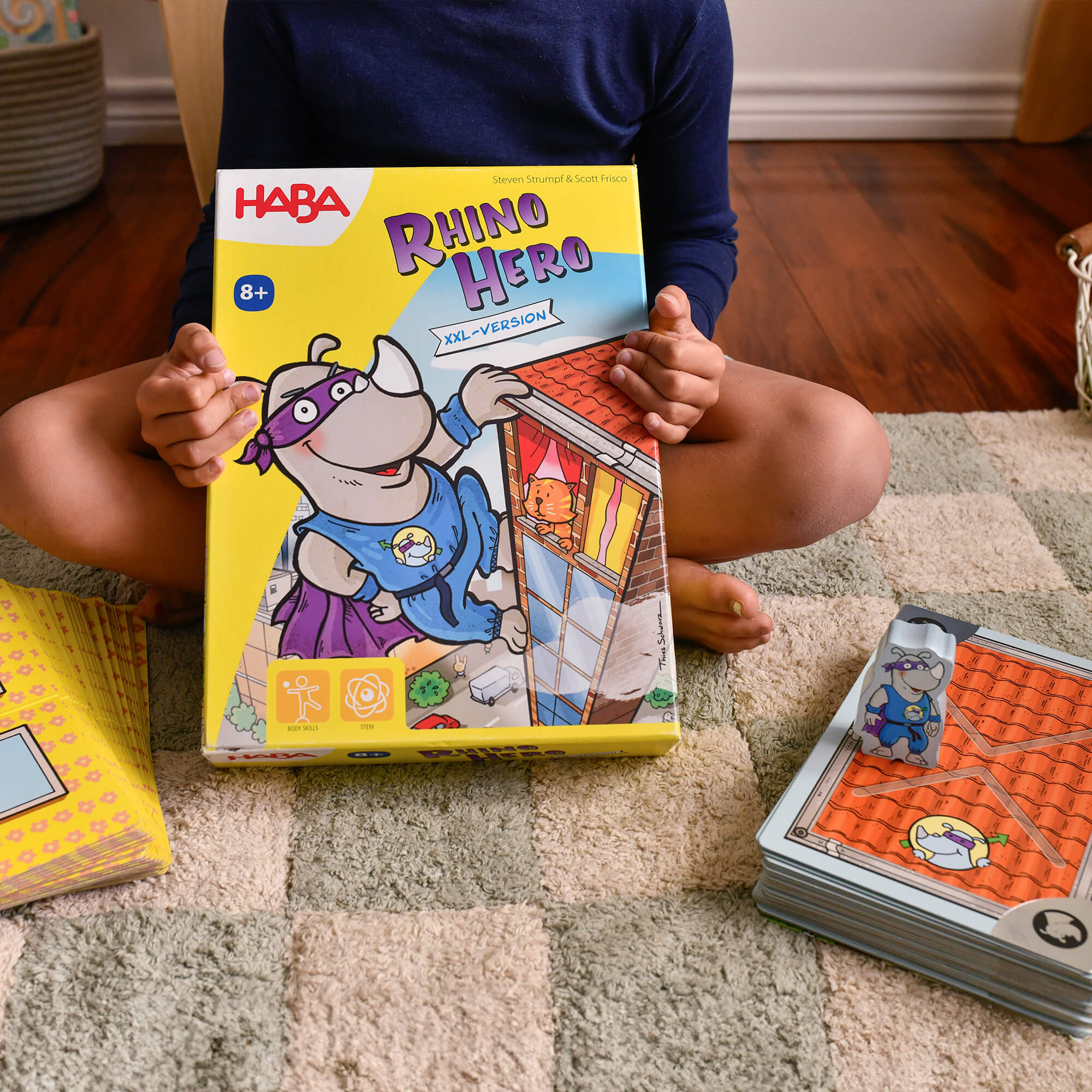 HABA Giant Rhino Hero XXL Stacking Cards Game - Image 4