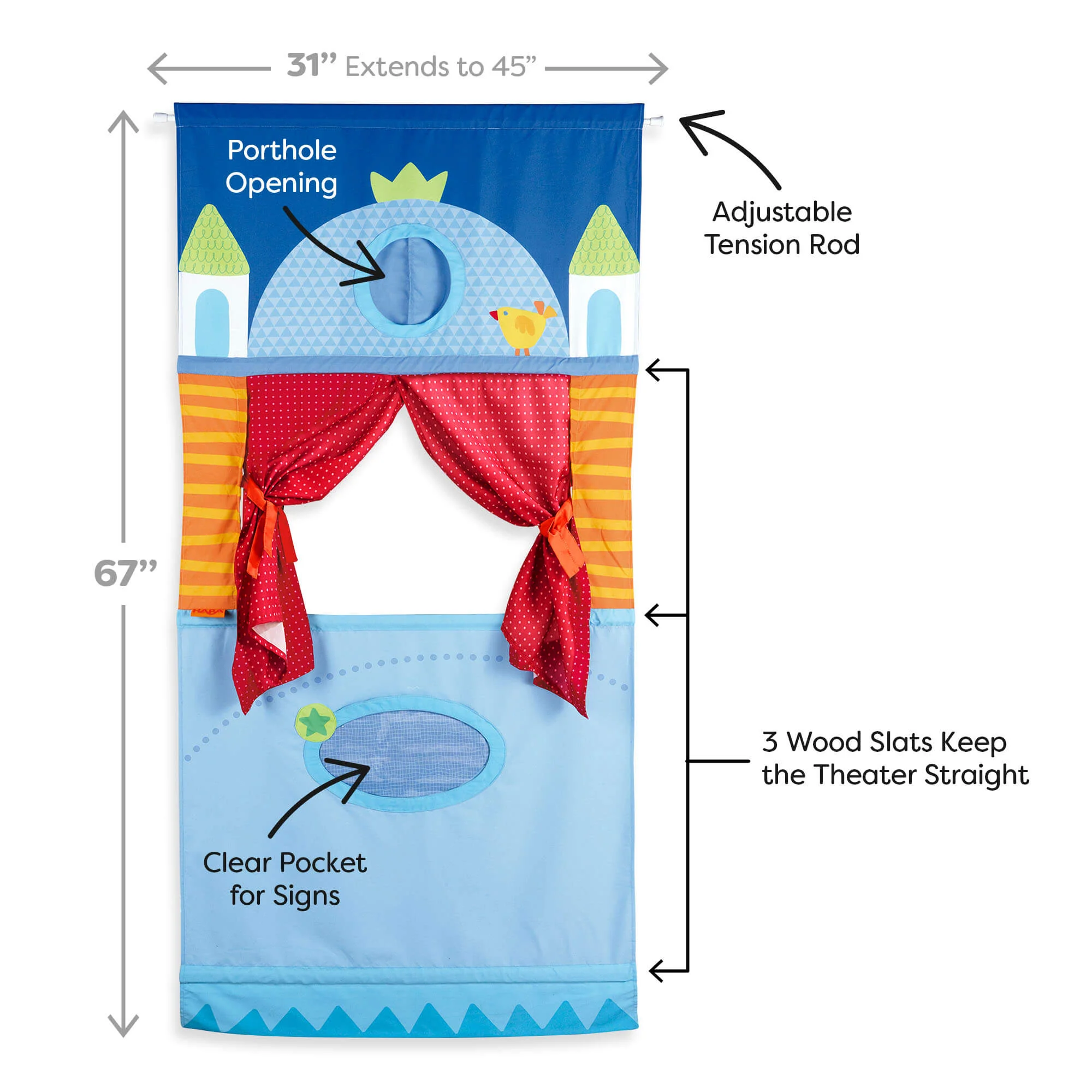 HABA Hanging Doorway Puppet Theater - Image 7