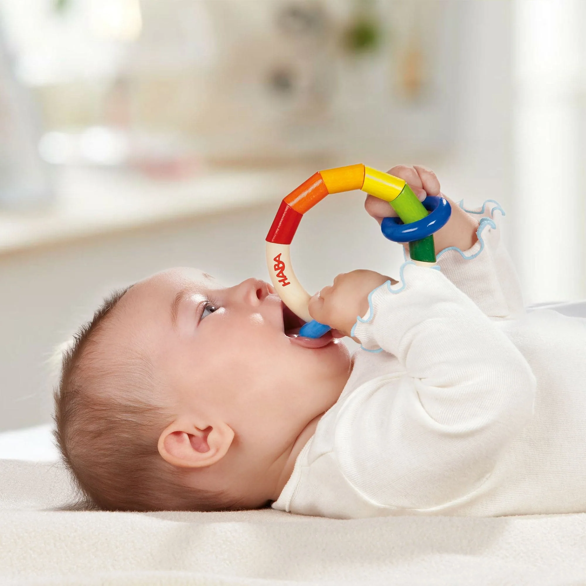 HABA Kringelring Wooden Baby Rattle - Image 2