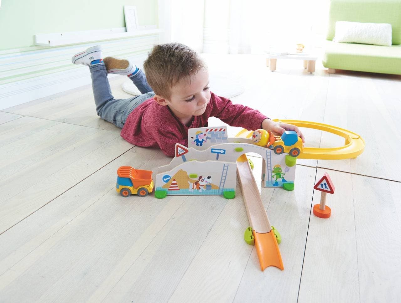 HABA Kullerbu Construction Site Play Track Starter Set - Image 6