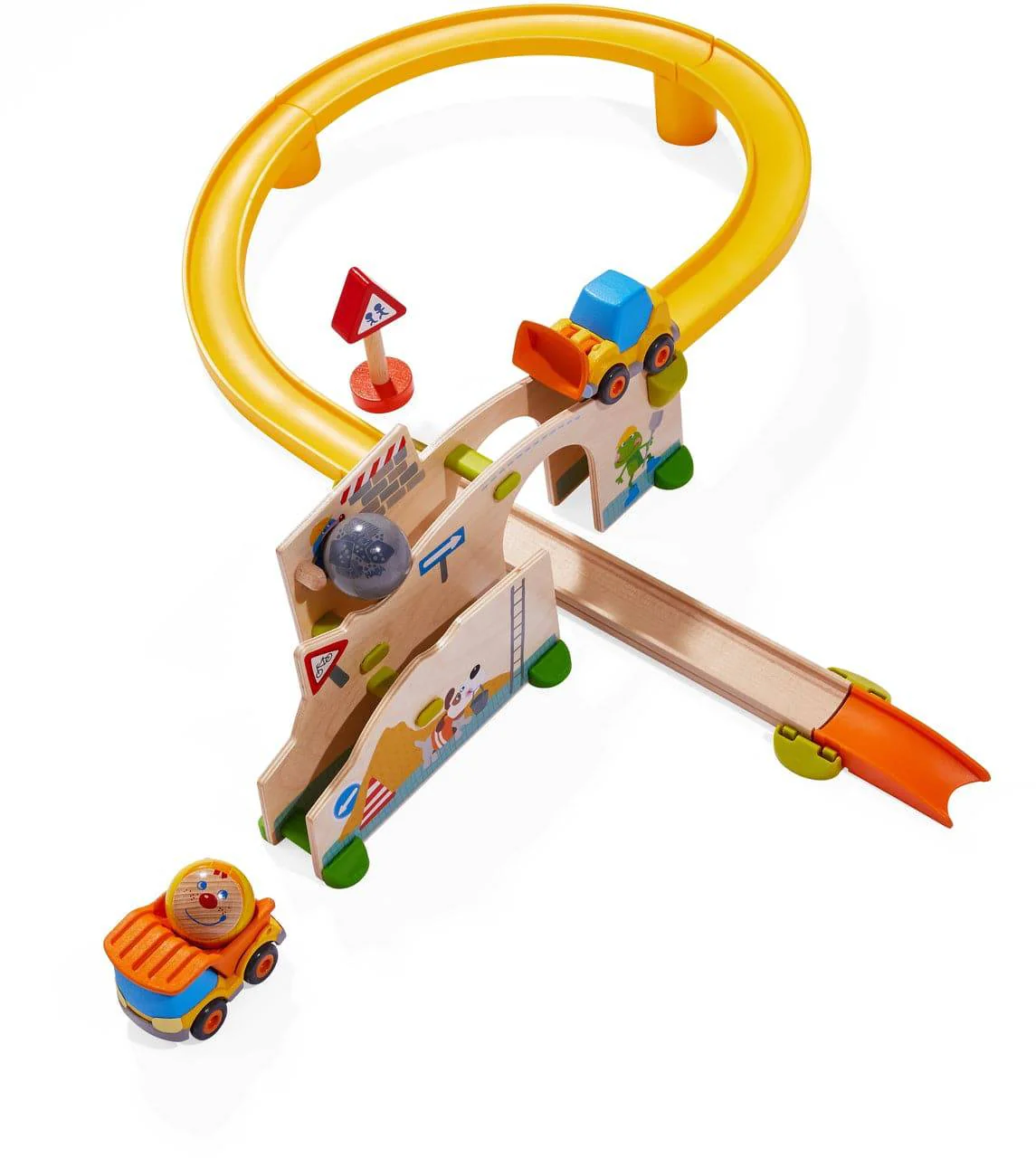 HABA Kullerbu Construction Site Play Track Starter Set - Image 8