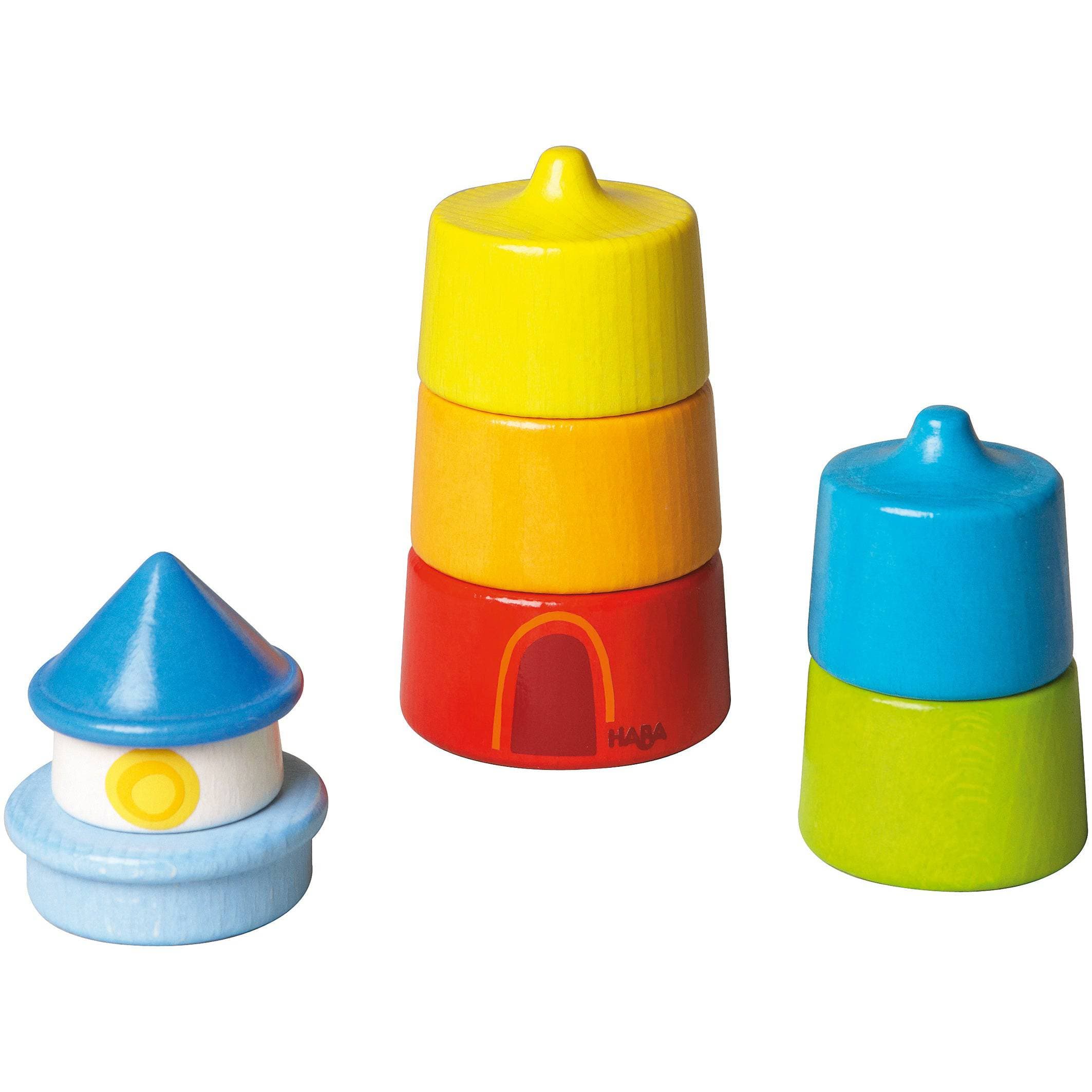 HABA Lighthouse Wooden Rainbow Stacker - Image 5