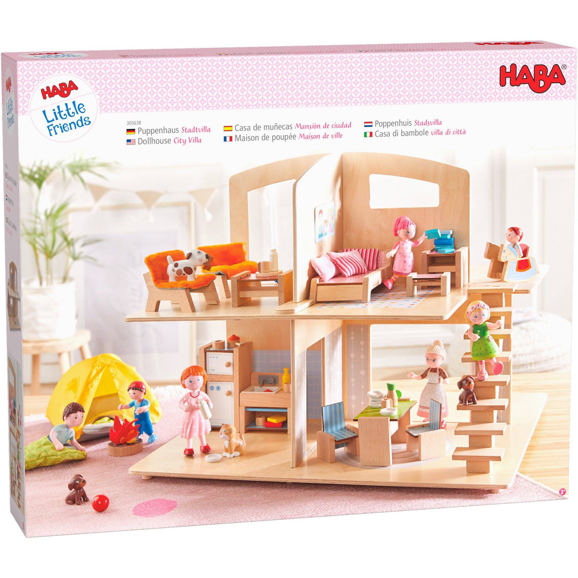 HABA Little Friends Dollhouse Town Villa with Furniture - Image 8