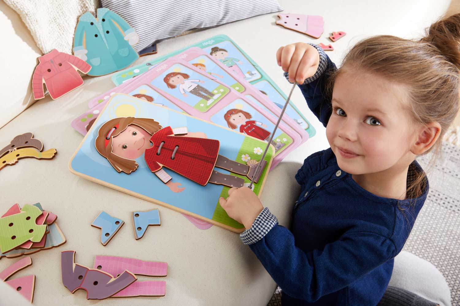 HABA My First Threading Game – Dress Up Fun - Image 7