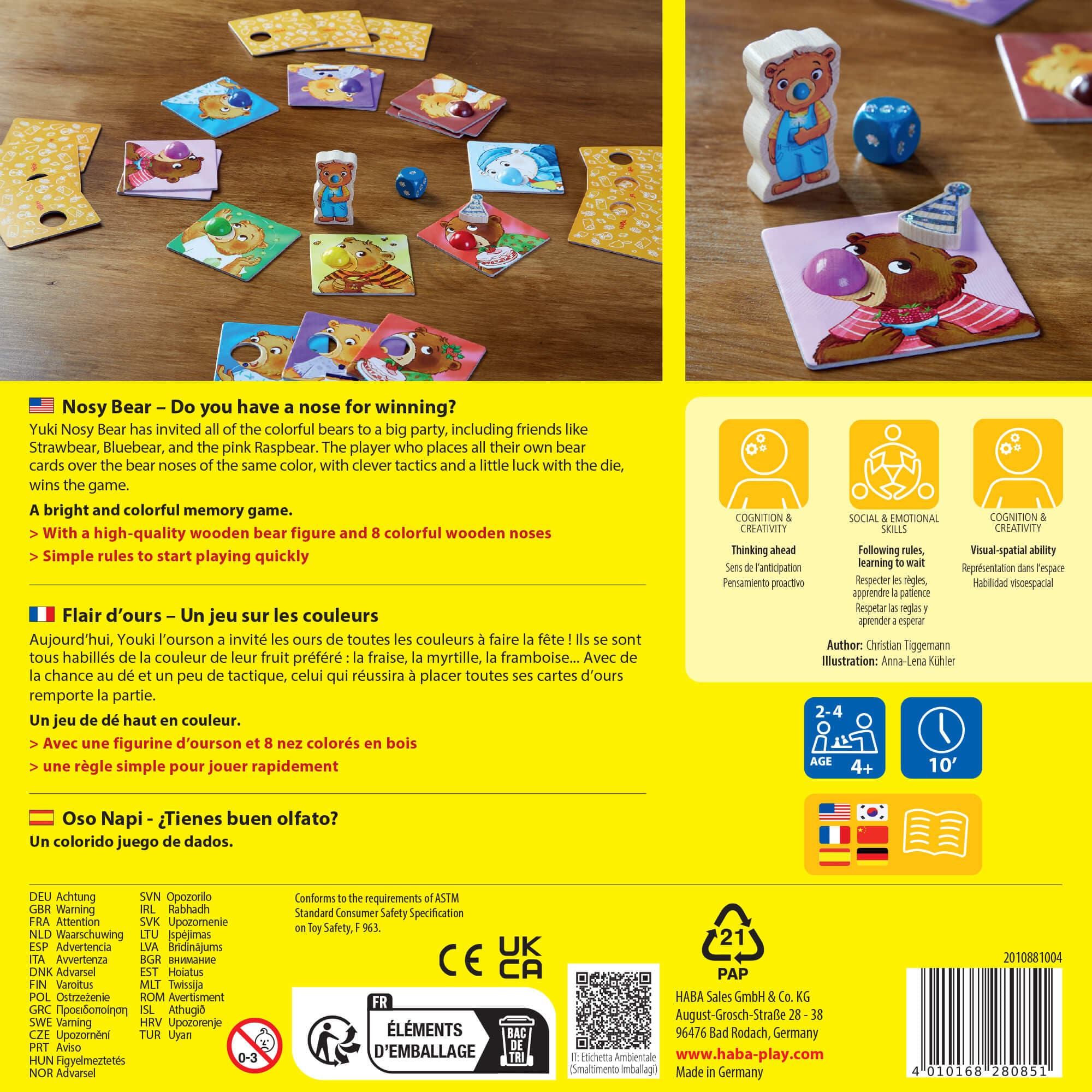 HABA Nosy Bear Game - Image 6