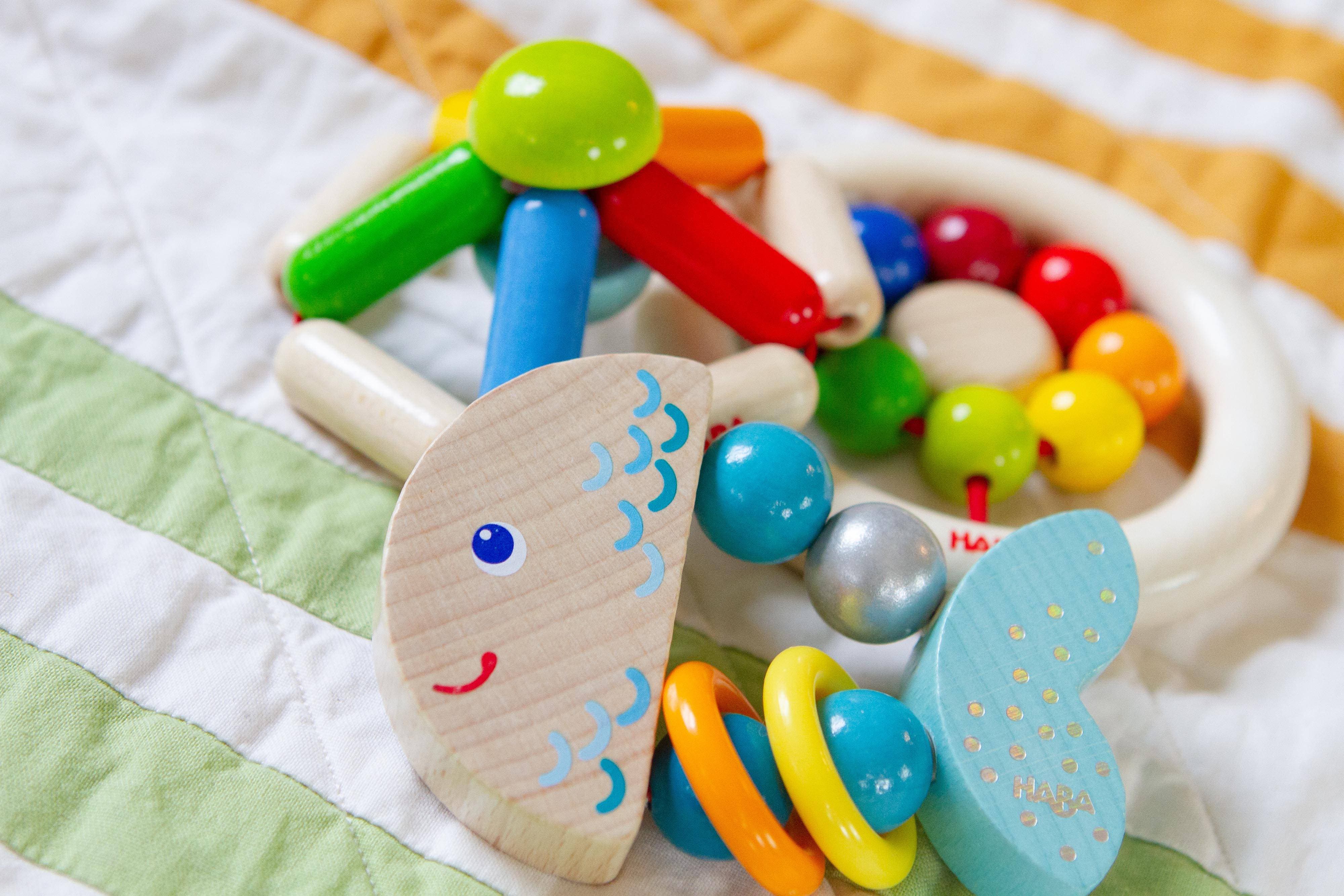 HABA Rattlefish Wooden Baby Rattle - Image 5