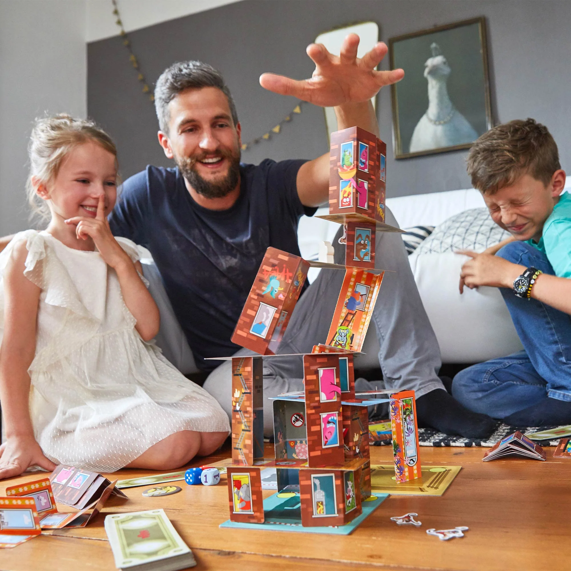 HABA Rhino Hero - Super Battle Stacking Game - Image 2