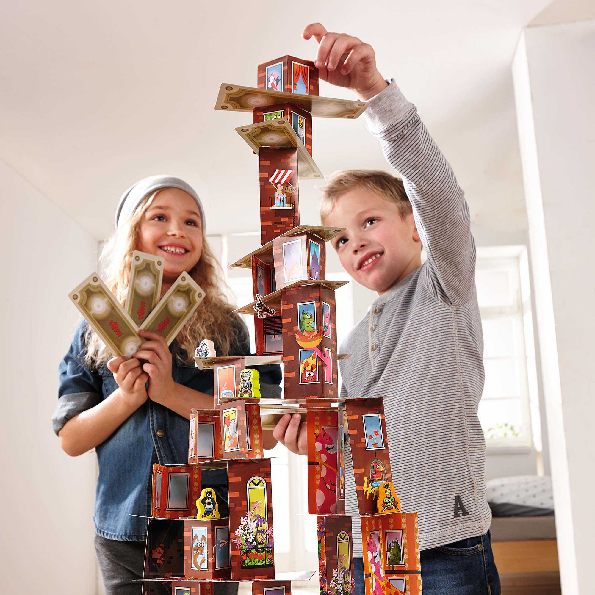 HABA Rhino Hero - Super Battle Stacking Game - Image 3