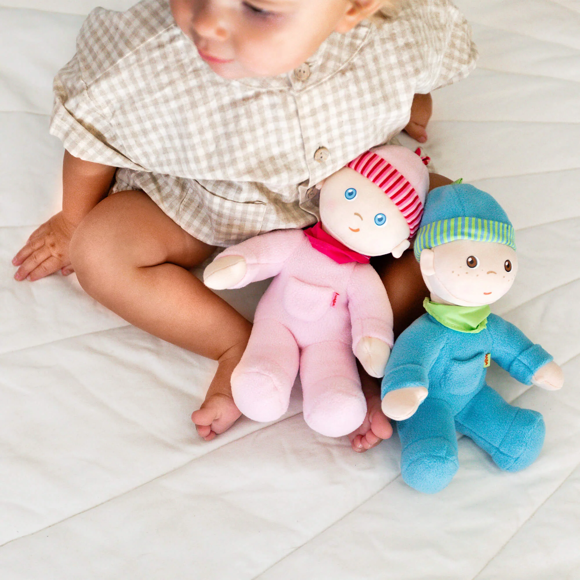 HABA Snug Up Doll Luis 8" First Doll - Image 4