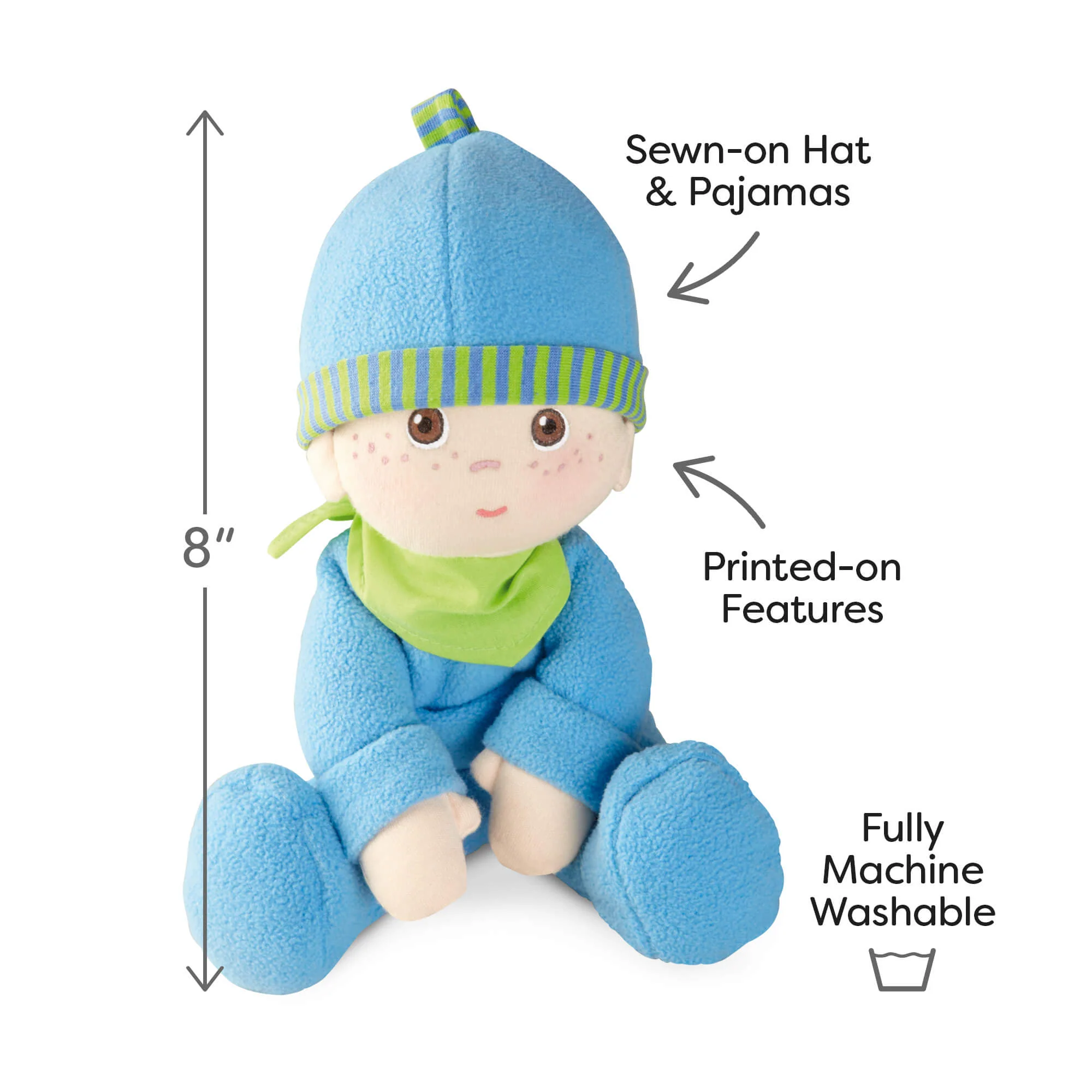 HABA Snug Up Doll Luis 8" First Doll - Image 6