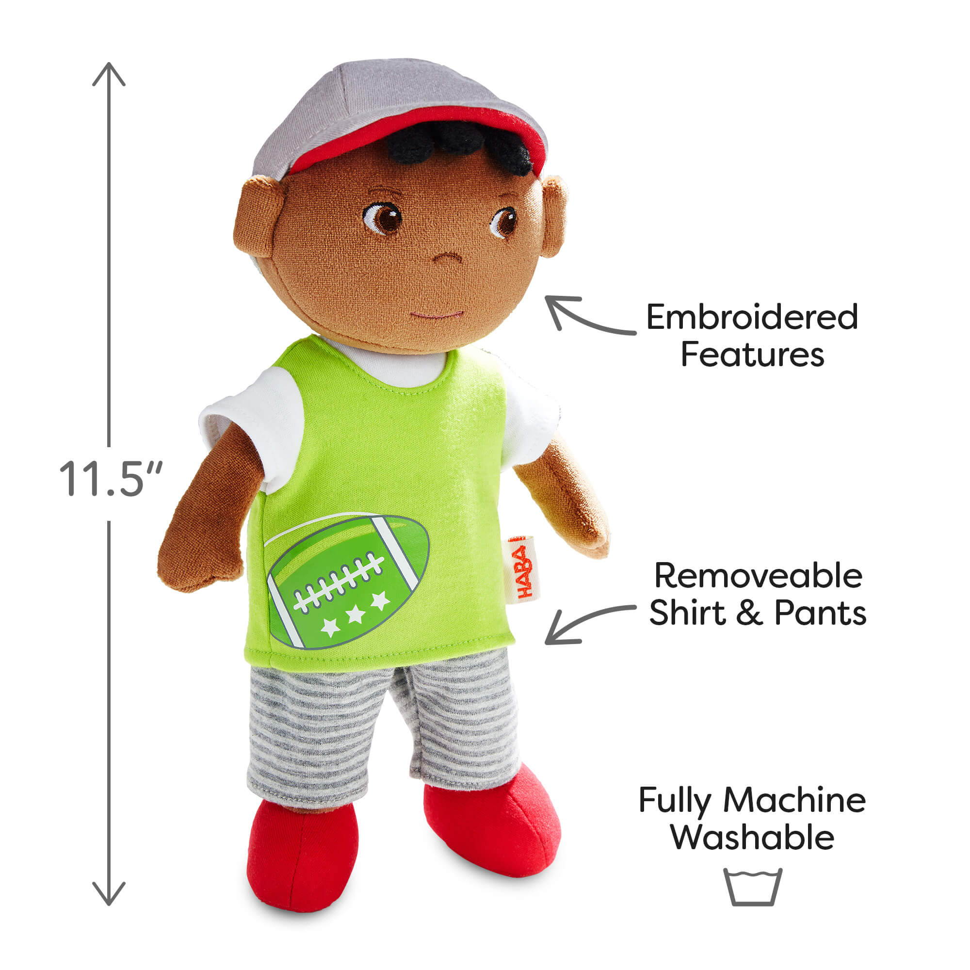 HABA Snug Up Soft Doll Mason - Image 7