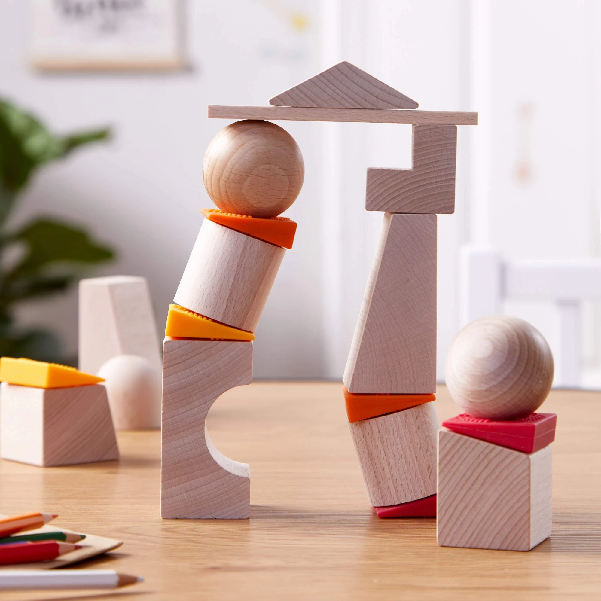 HABA Teetering Towers Wooden Blocks - Image 2