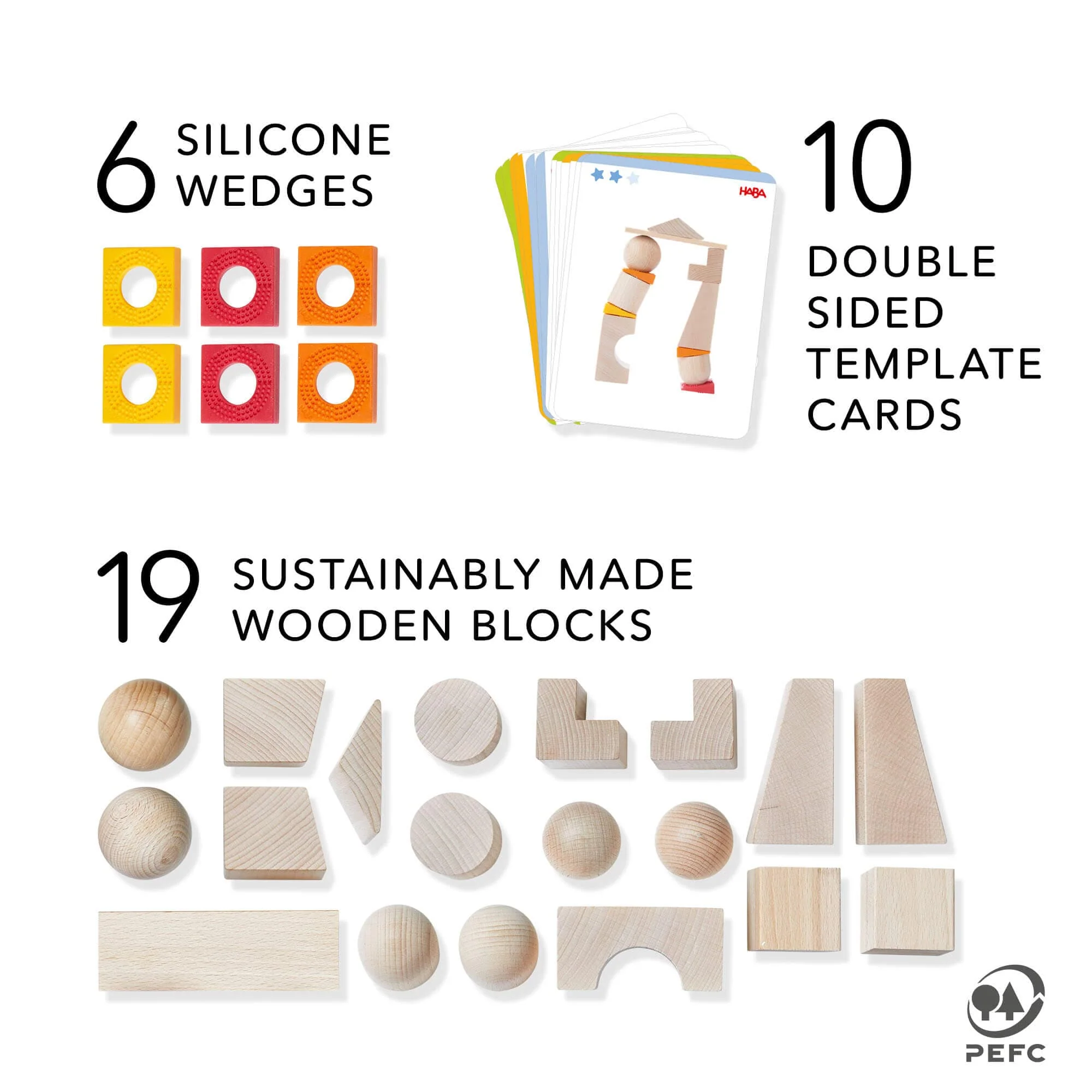 HABA Teetering Towers Wooden Blocks - Image 3