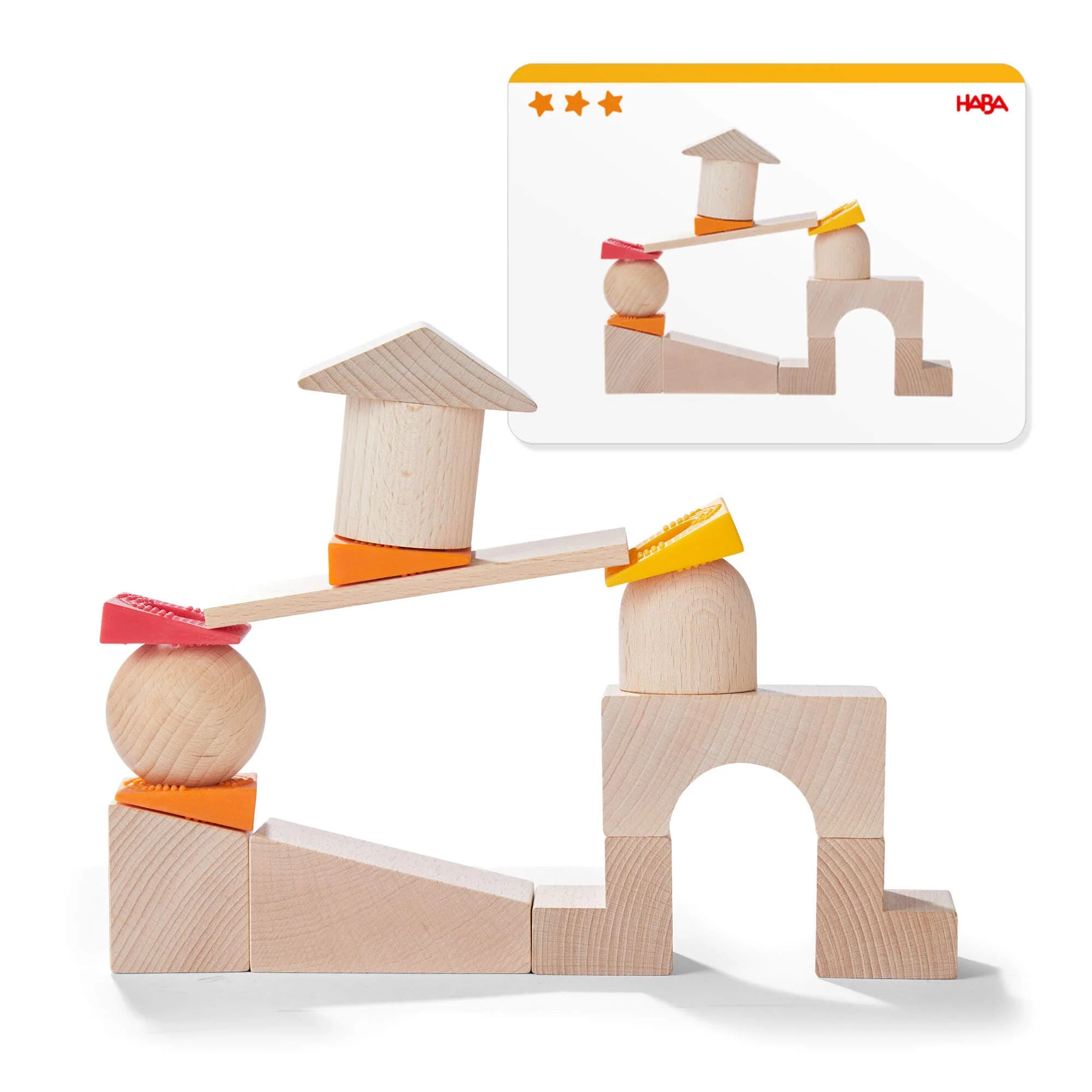 HABA Teetering Towers Wooden Blocks - Image 5