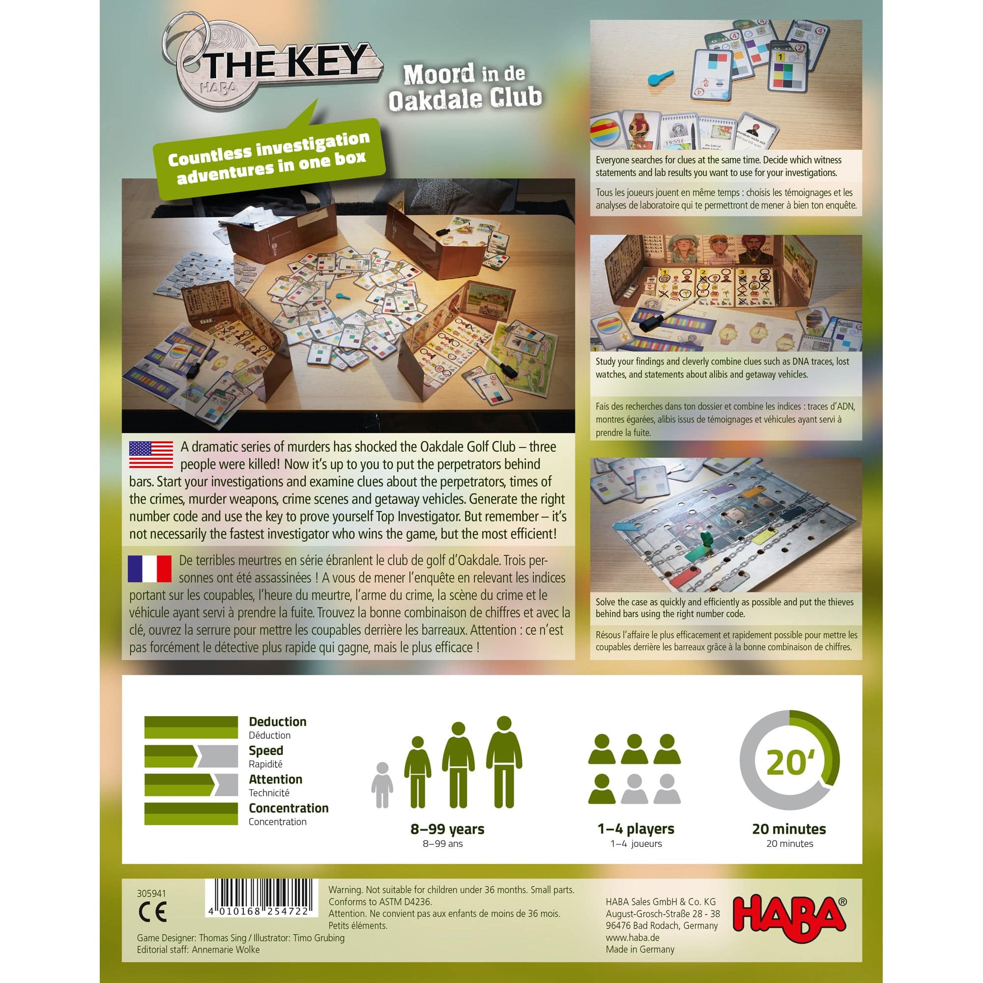 HABA The Key: Murder at the Oakdale Club - Image 8