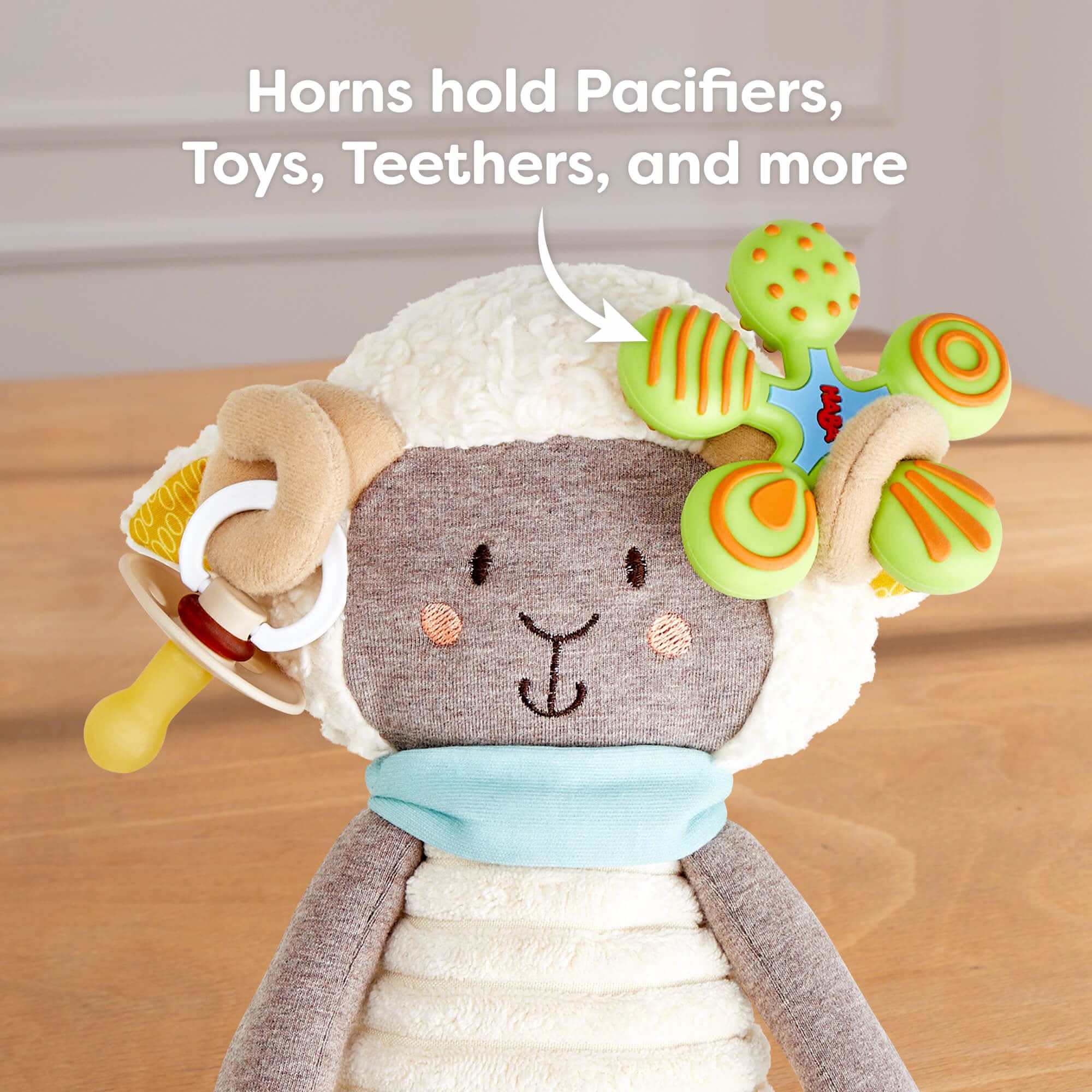 HABA Woolbert the Ram Cuddly Baby Sensory Toy - Image 3