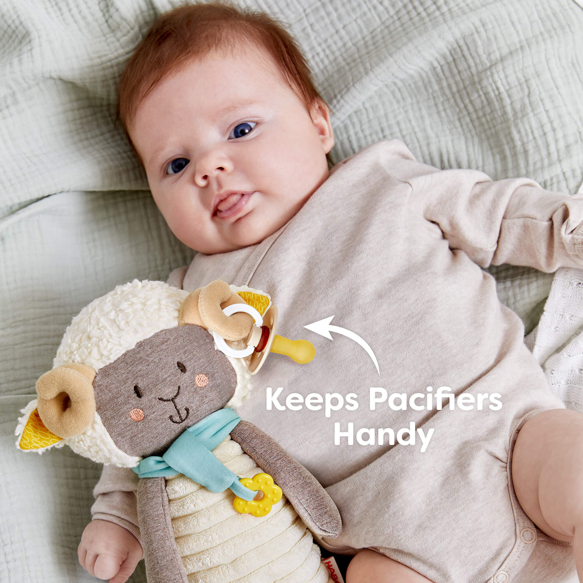 HABA Woolbert the Ram Cuddly Baby Sensory Toy - Image 4