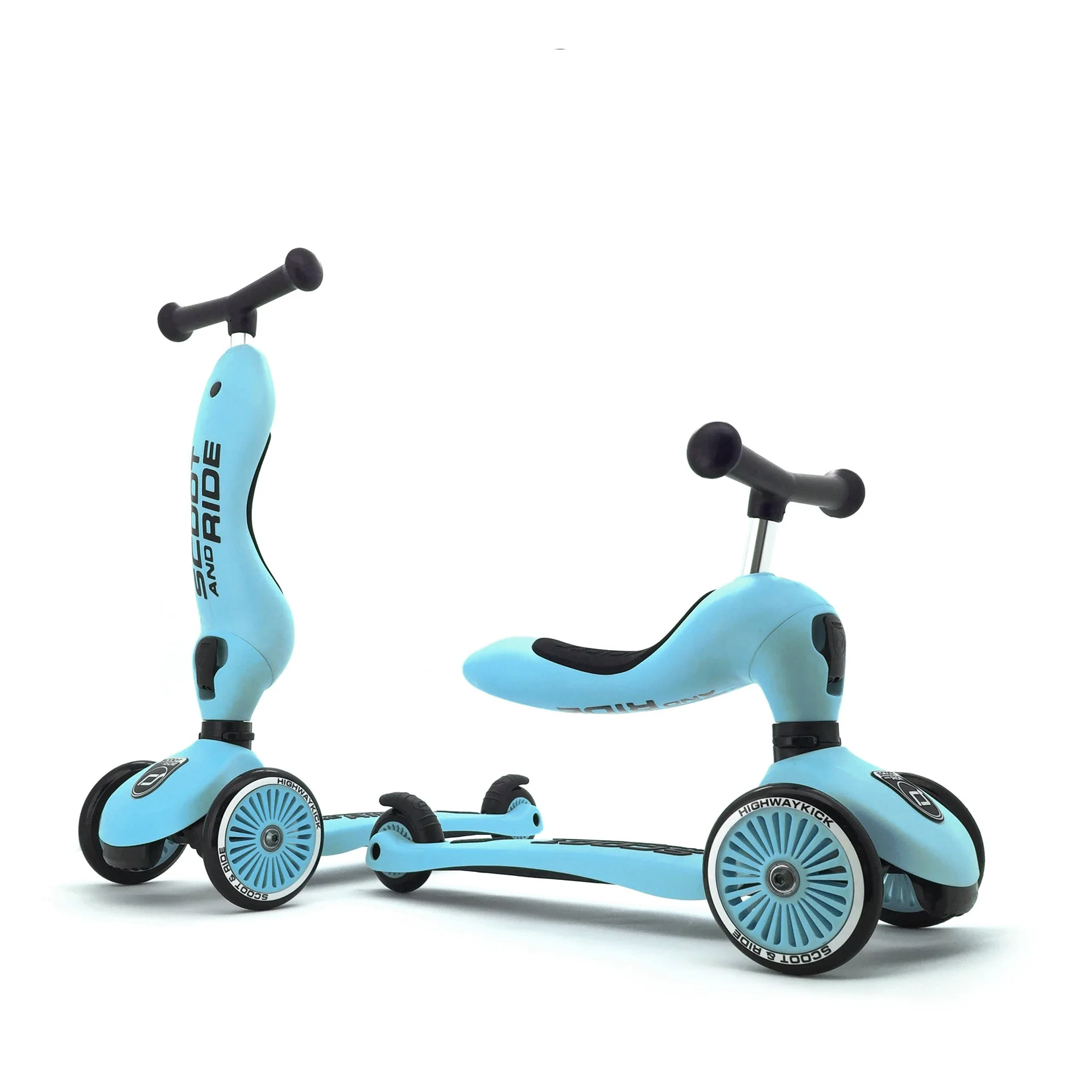 Scoot and Ride HighwayKick 1 Scooter and Ride On Toy Blueberry - Image 3