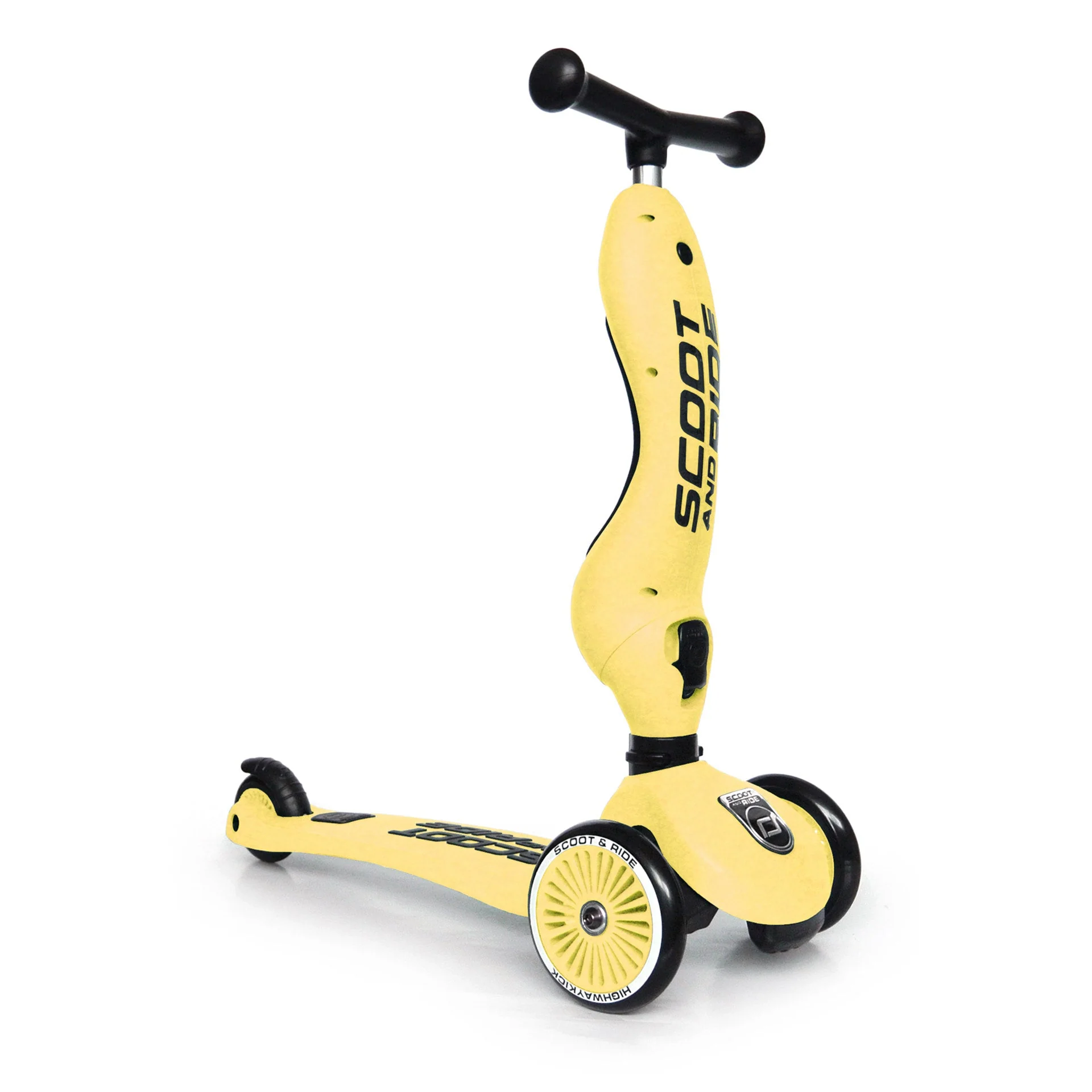 Scoot and Ride HighwayKick 1 Scooter and Ride On Toy Lemon - Image 2