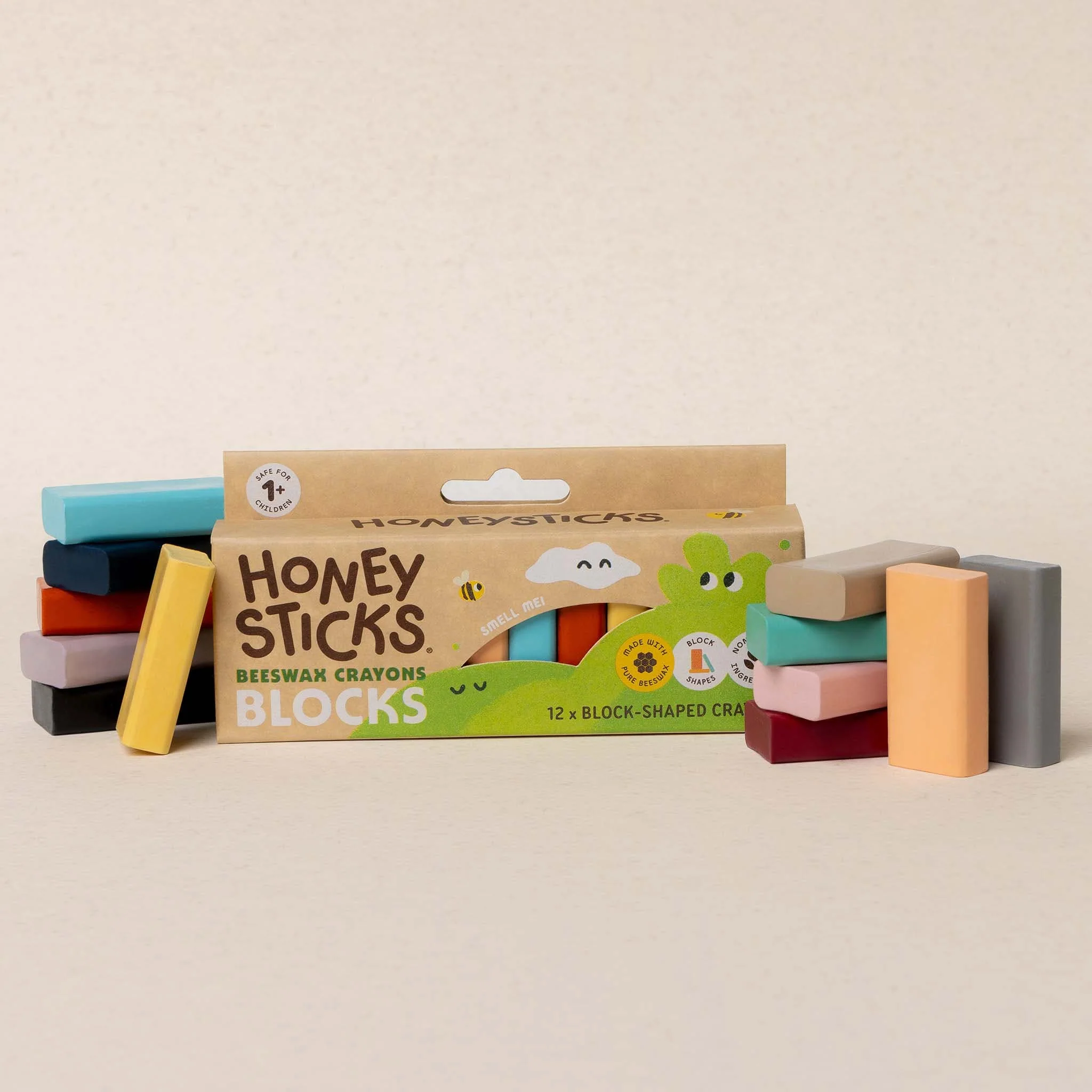 Honeysticks Beeswax Crayons Blocks 12pk - Image 3