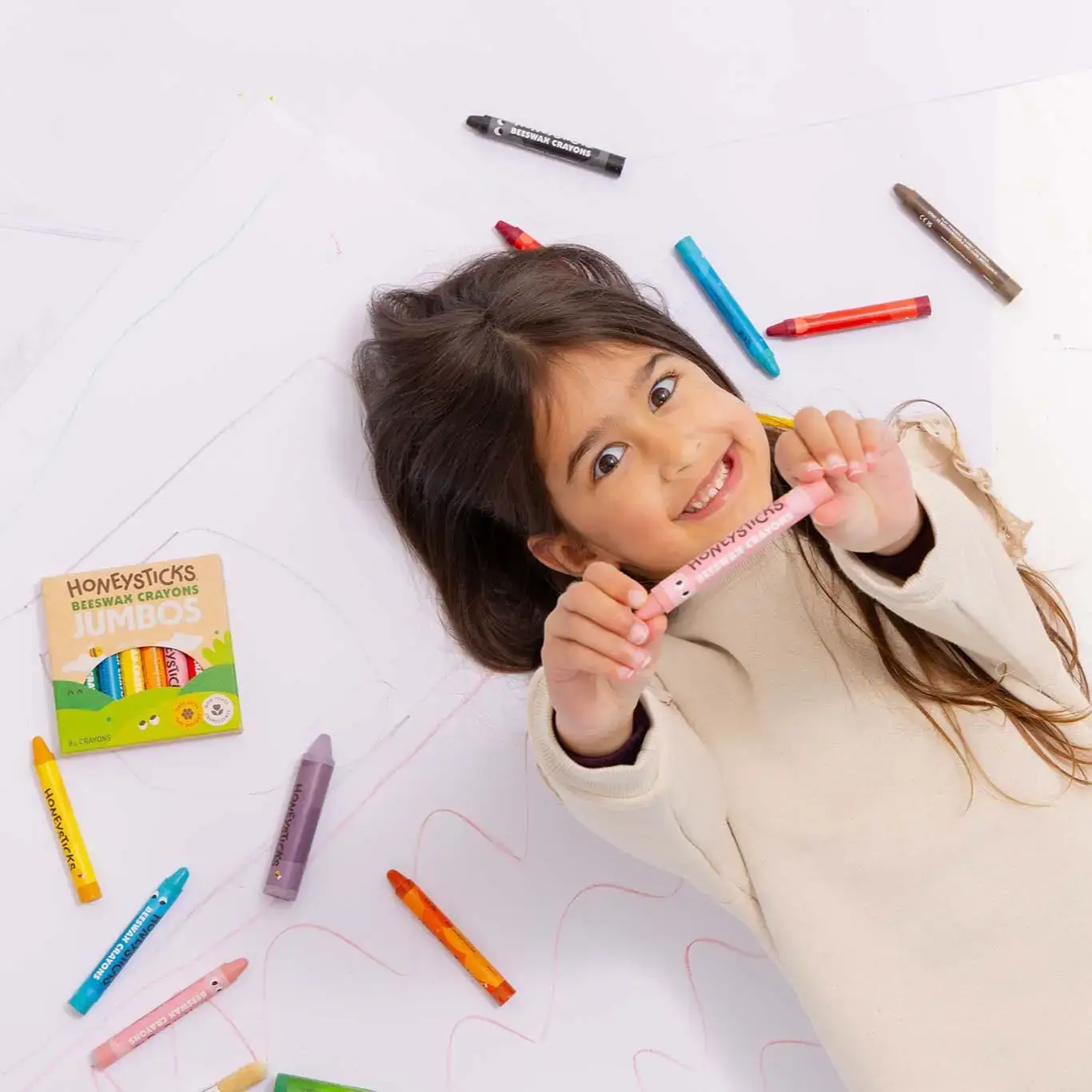 Honeysticks Beeswax Crayons Jumbos 12pk - Image 3