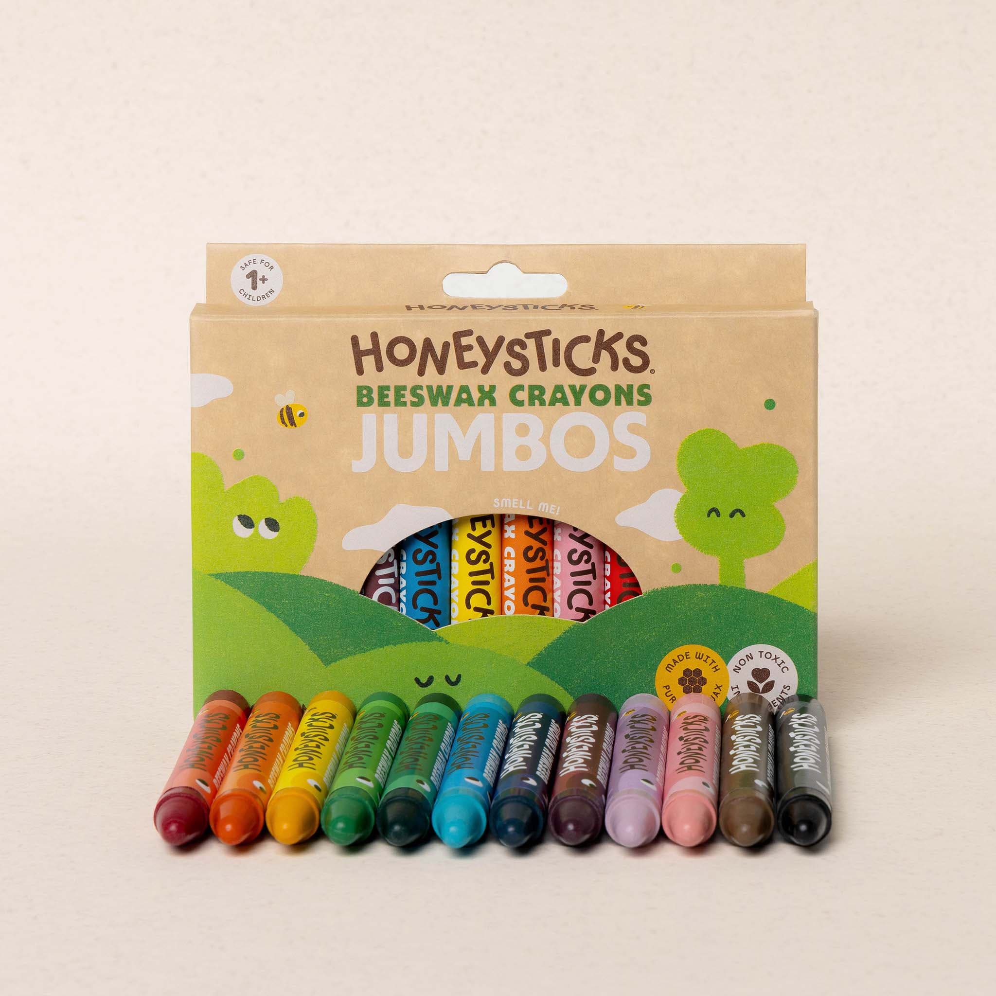 Honeysticks Beeswax Crayons Jumbos 12pk - Image 4