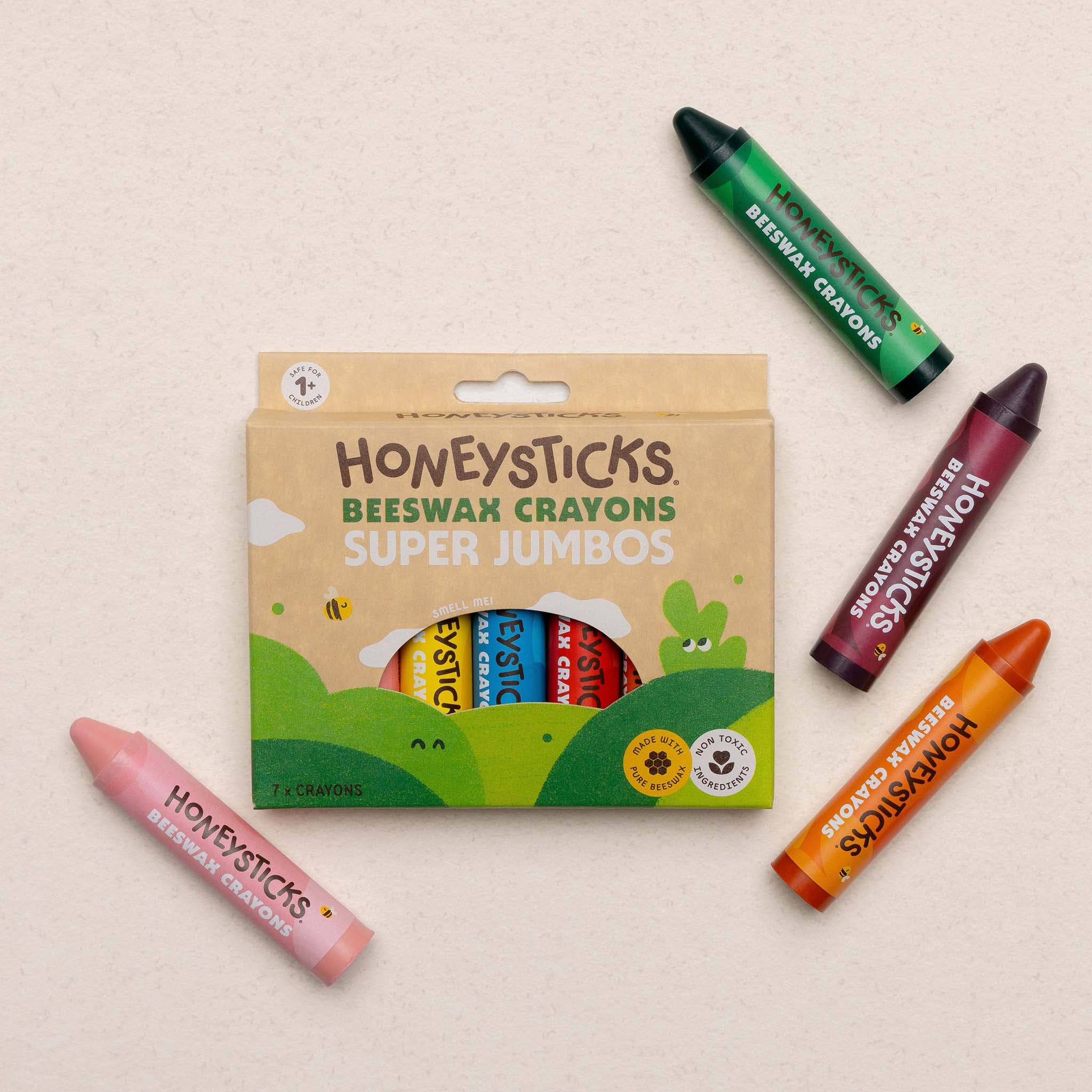 Honeysticks Beeswax Crayons Super Jumbos 7pk - Image 4